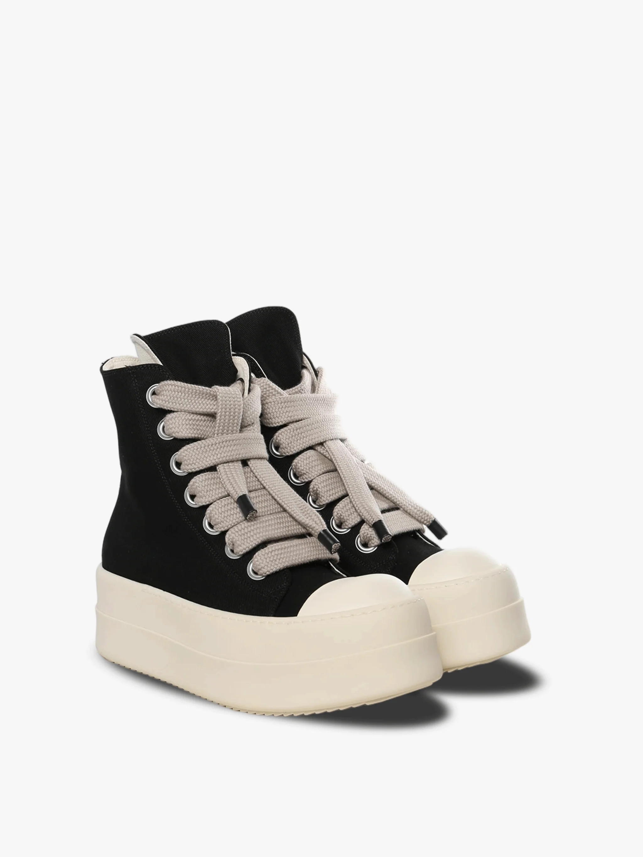 RICK OWENS DRKSHDW - Men Scarpe In Denim Mega Bumper Jumbolace Sneakers - Image 2