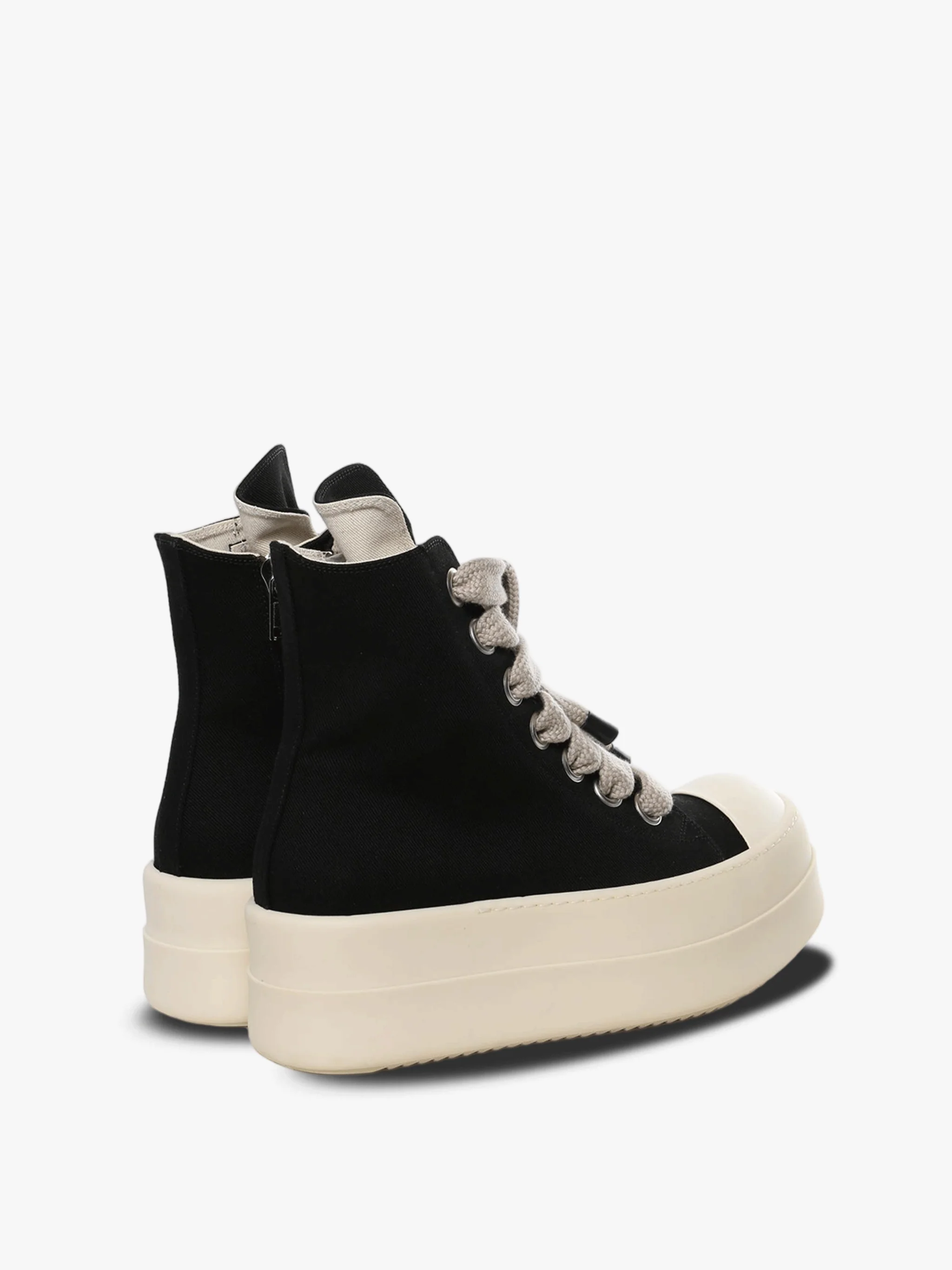 RICK OWENS DRKSHDW - Men Scarpe In Denim Mega Bumper Jumbolace Sneakers - Image 3