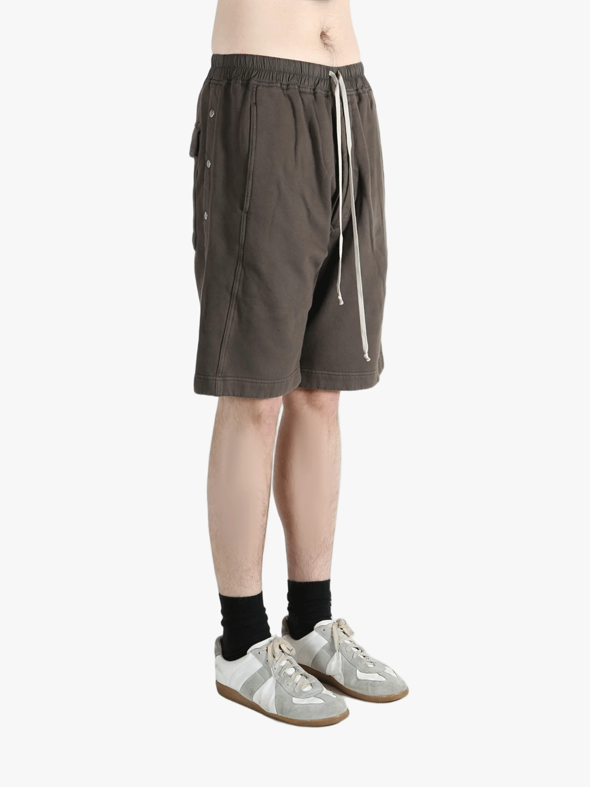 RICK OWENS DRKSHDW - Men Shorts In Felpa Wide Pusher Shorts - Image 2