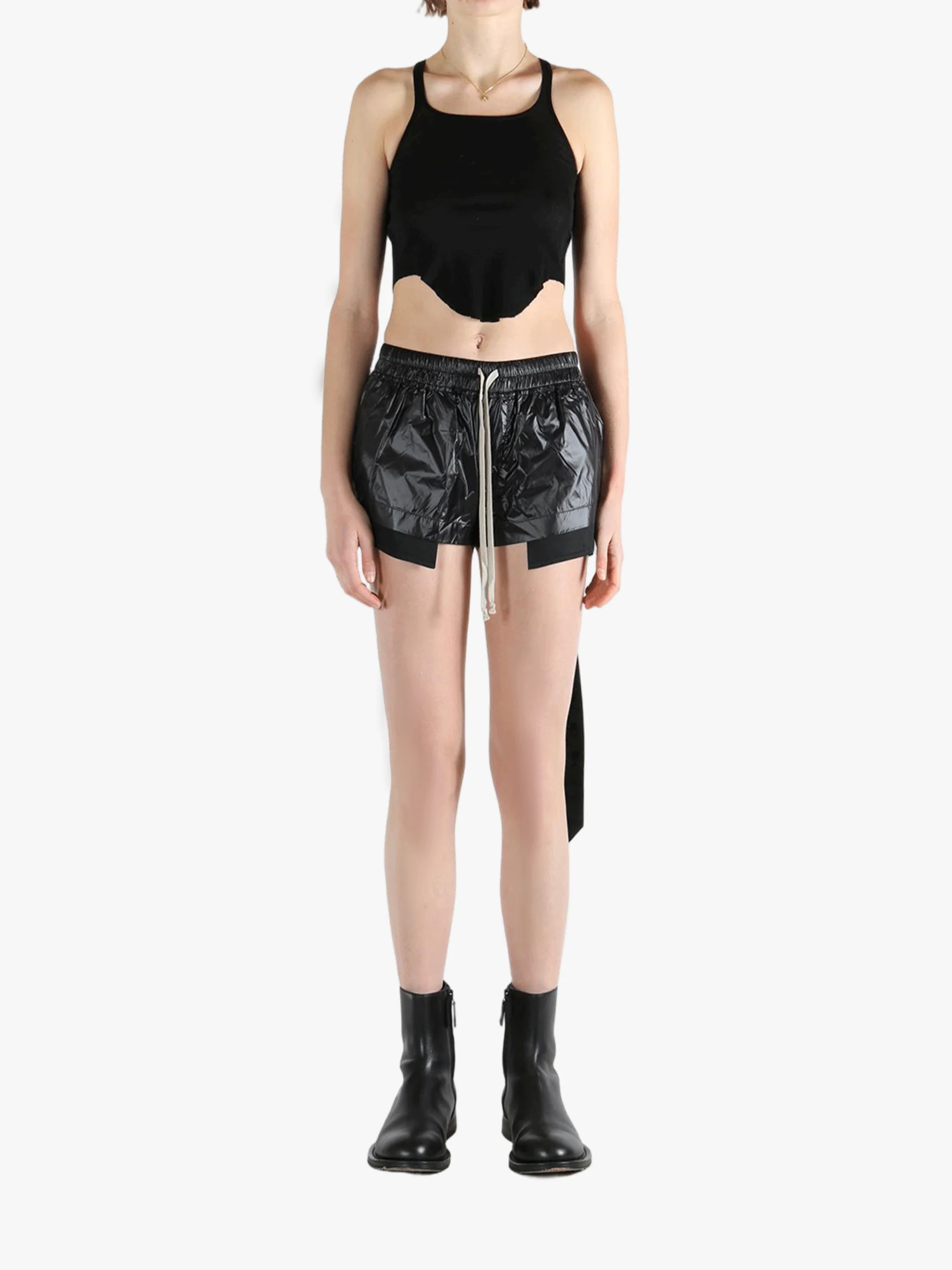 RICK OWENS DRKSHDW - Women Basic Tank Cropped Top - Image 4