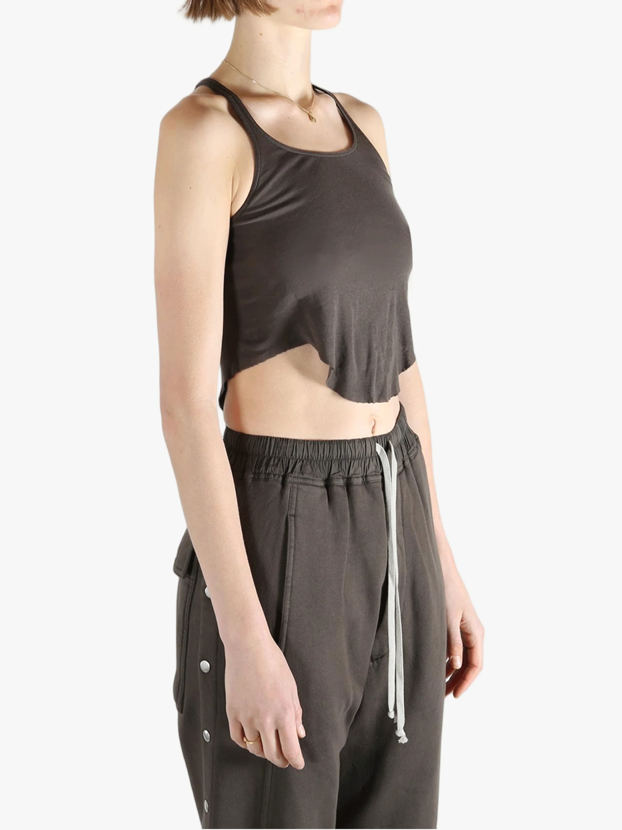 RICK OWENS DRKSHDW - Women Basic Tank Cropped Top - Image 2