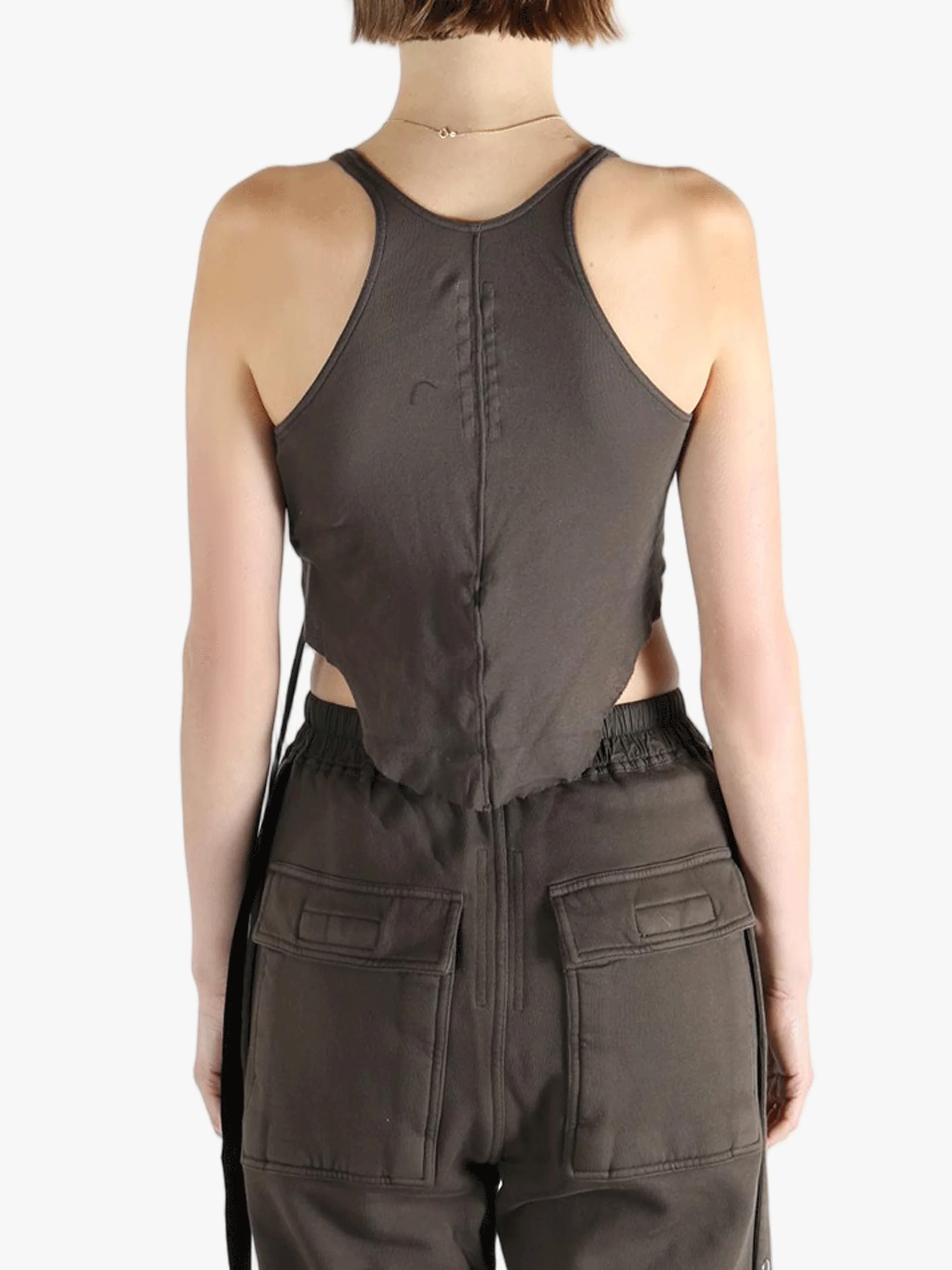 RICK OWENS DRKSHDW - Women Basic Tank Cropped Top - Image 3