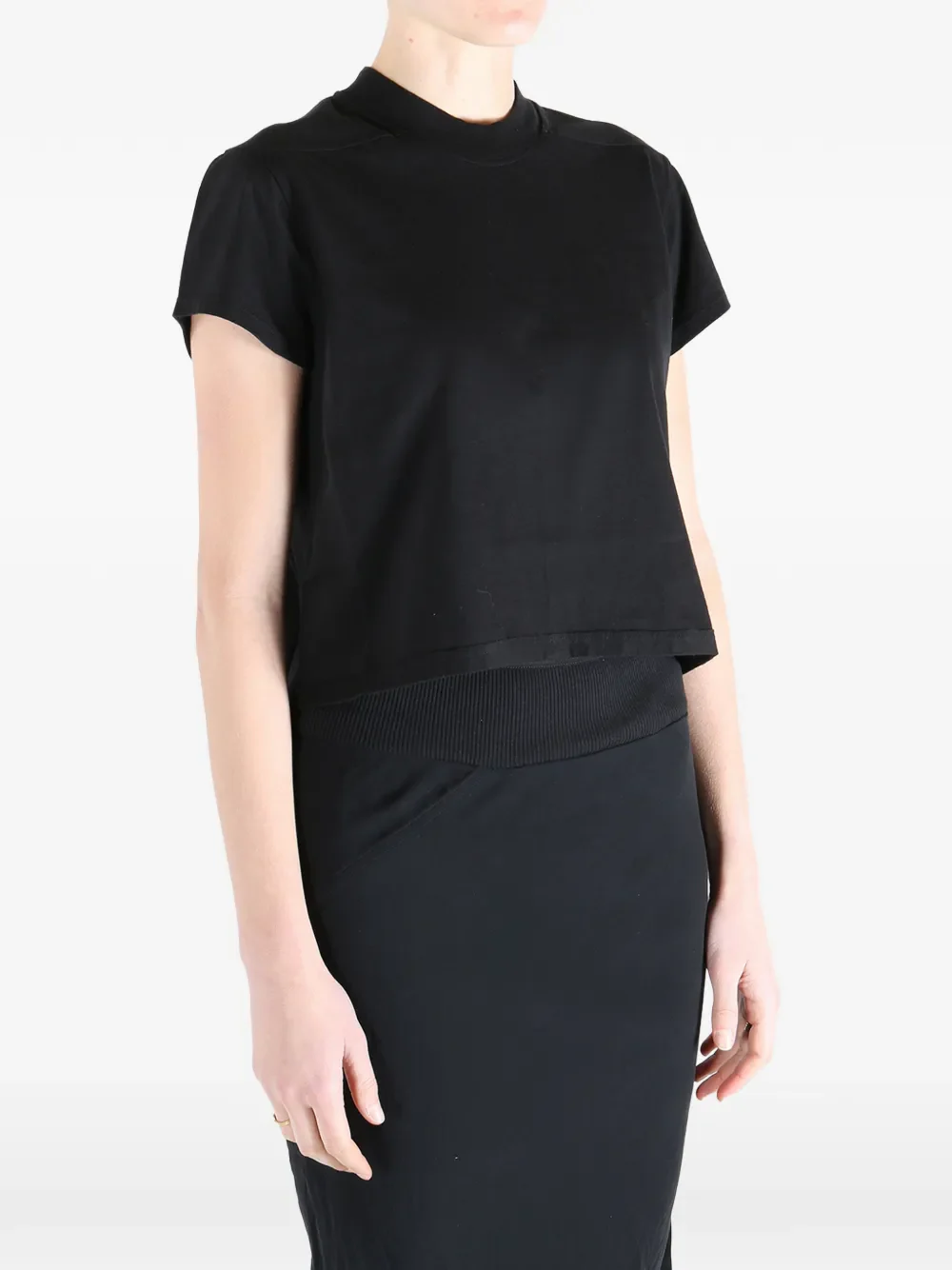 RICK OWENS DRKSHDW - Women Cropped Small Level T-Shirt - Image 2