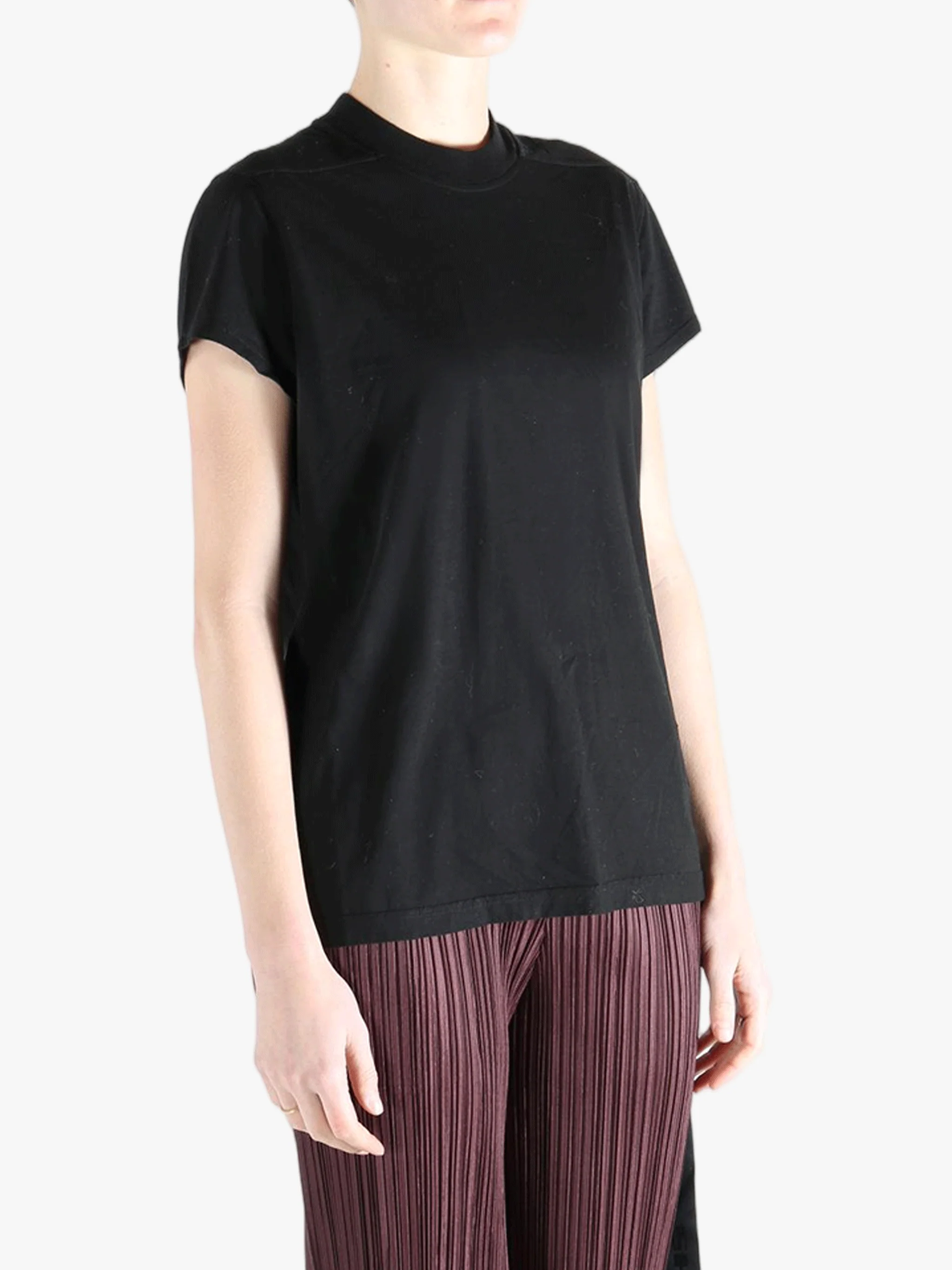 RICK OWENS DRKSHDW - Women Cropped Small Level T-Shirt - Image 2