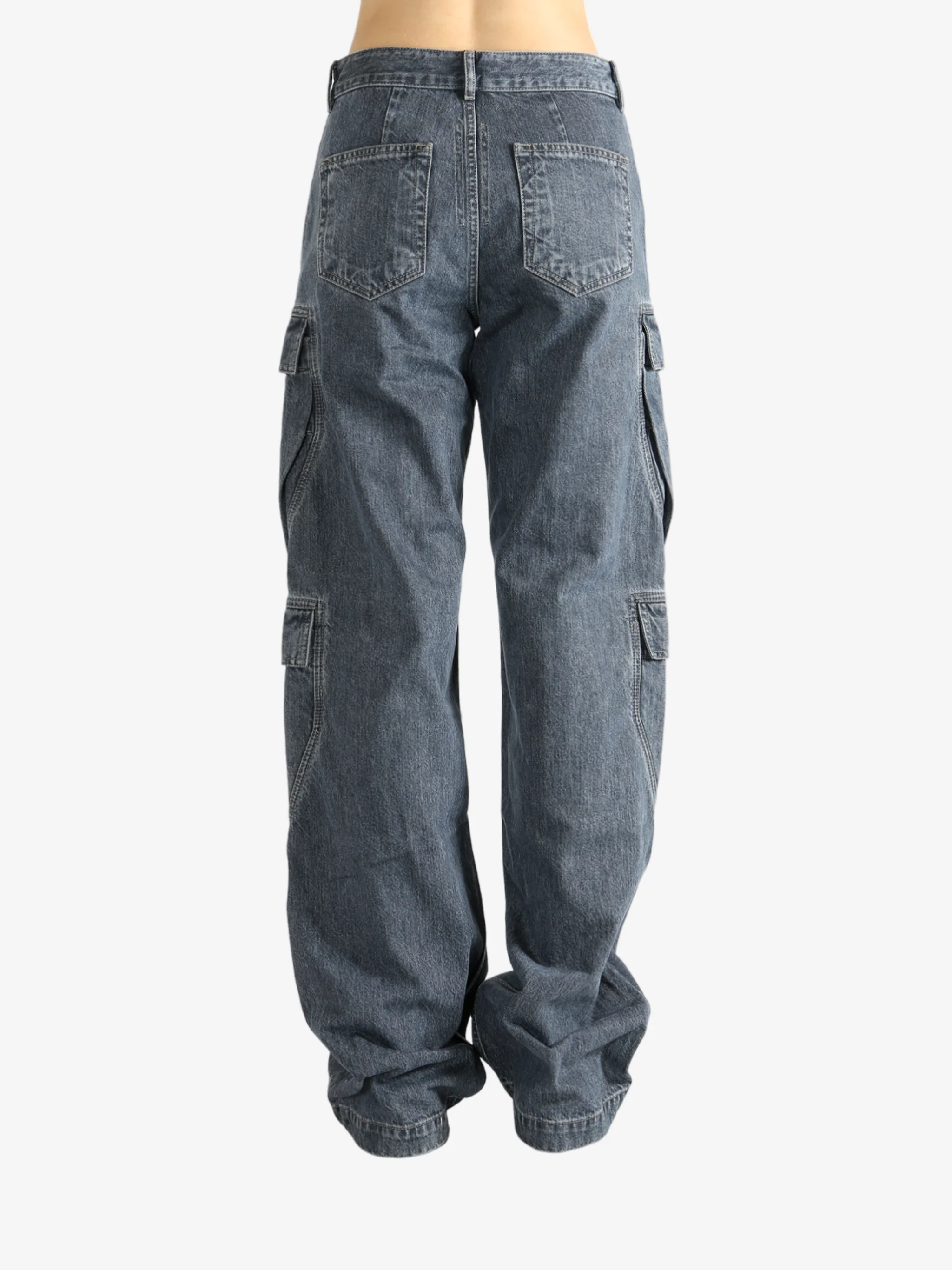 RICK OWENS DRKSHDW - Women Double Cargo Jeans - Image 3