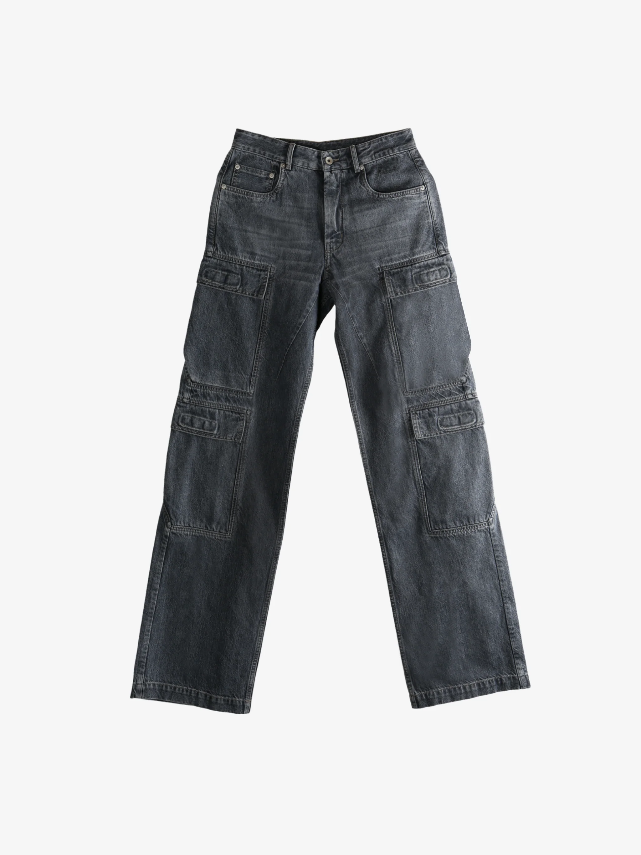 RICK OWENS DRKSHDW - Women Double Cargo Jeans - Image 4