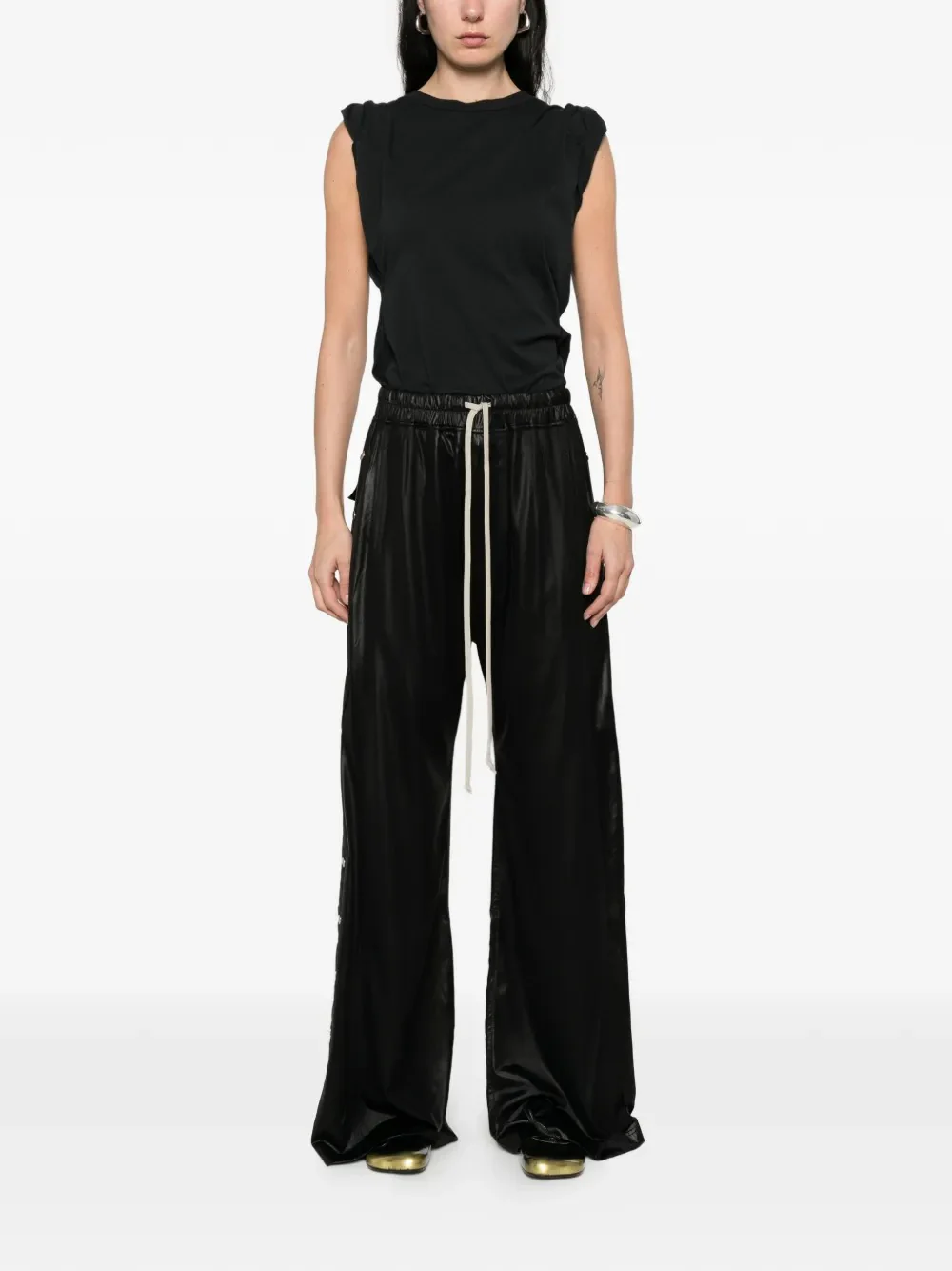 RICK OWENS DRKSHDW - Women Pantaloni Wide Pusher Pants