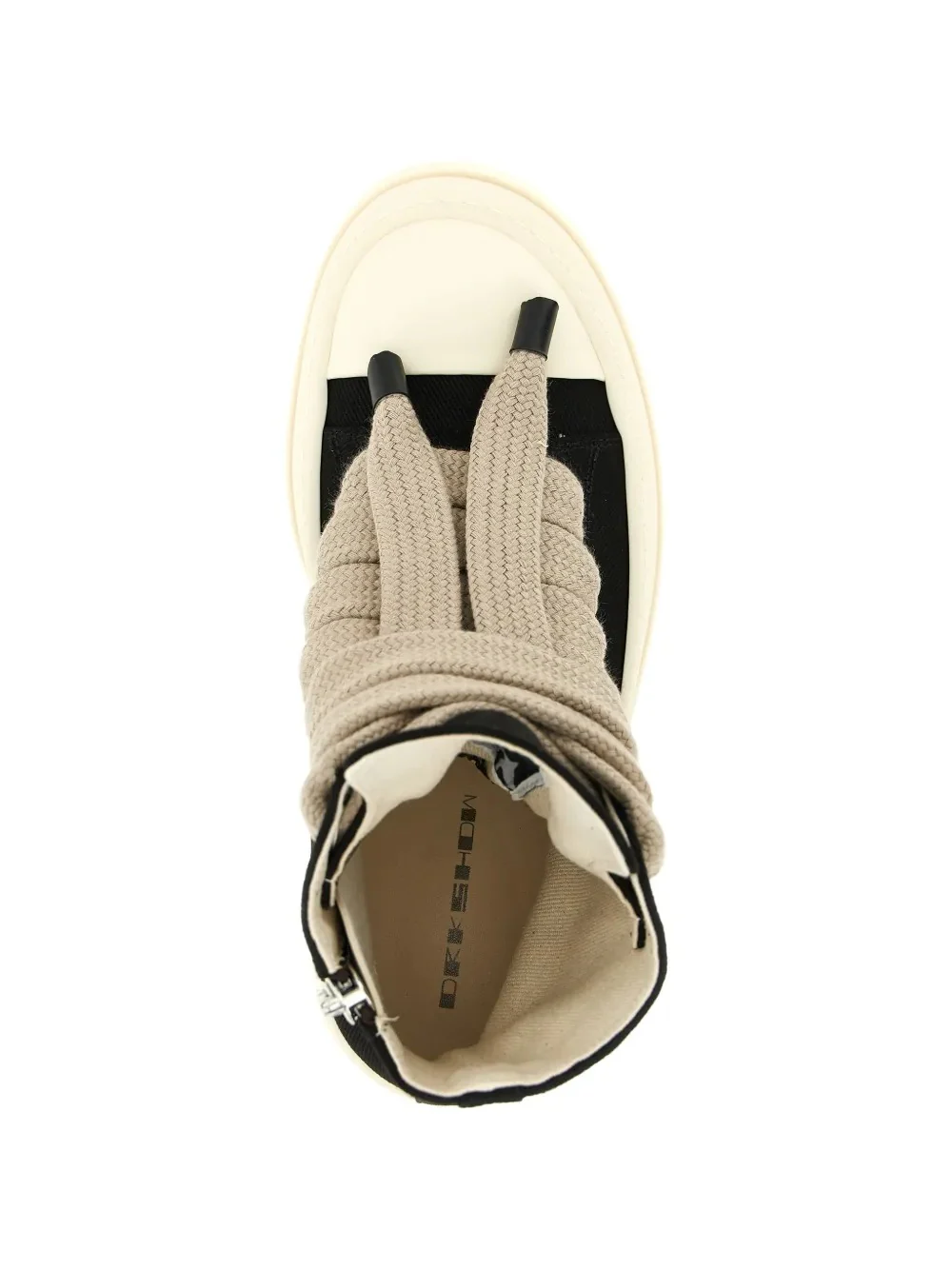 RICK OWENS DRKSHDW - Women Scarpe In Denim Mega Bumper Jumbolace Sneakers - Image 3