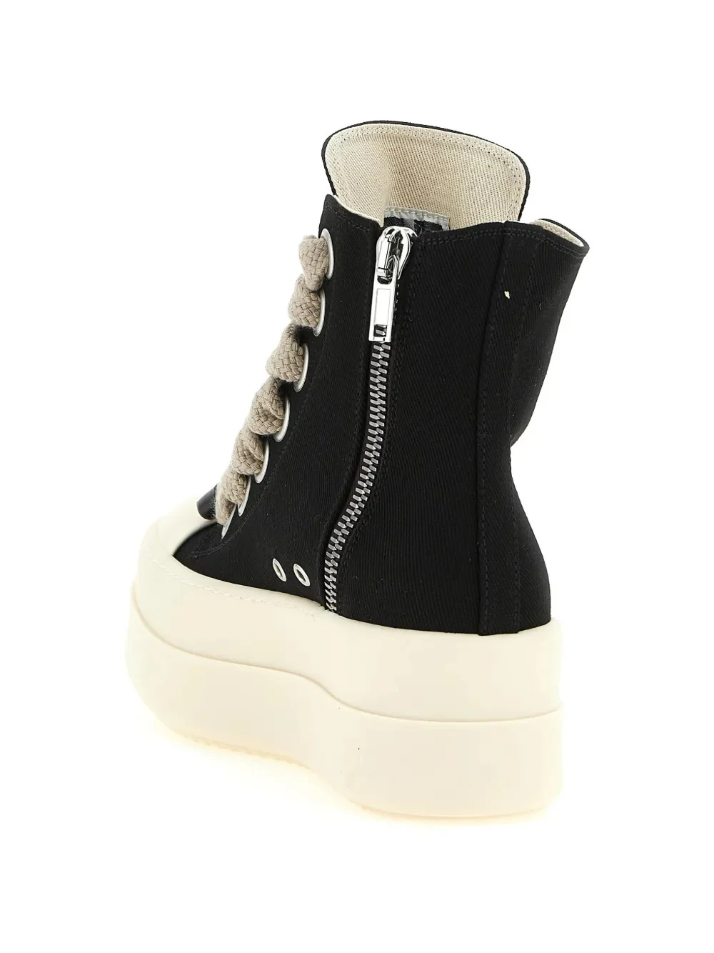 RICK OWENS DRKSHDW - Women Scarpe In Denim Mega Bumper Jumbolace Sneakers - Image 4