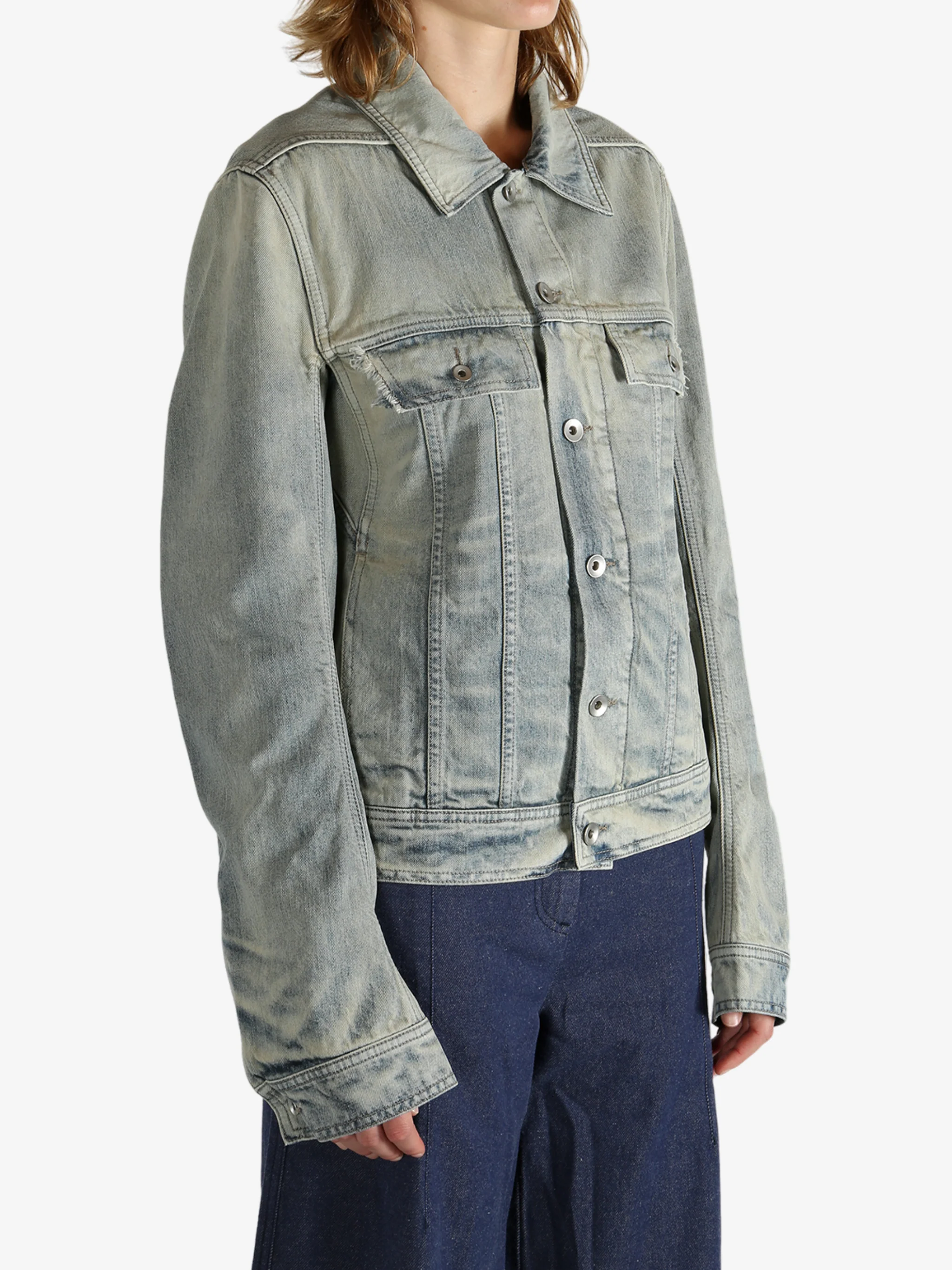 RICK OWENS DRKSHDW - Women Trucker Worker Jacket - Image 2