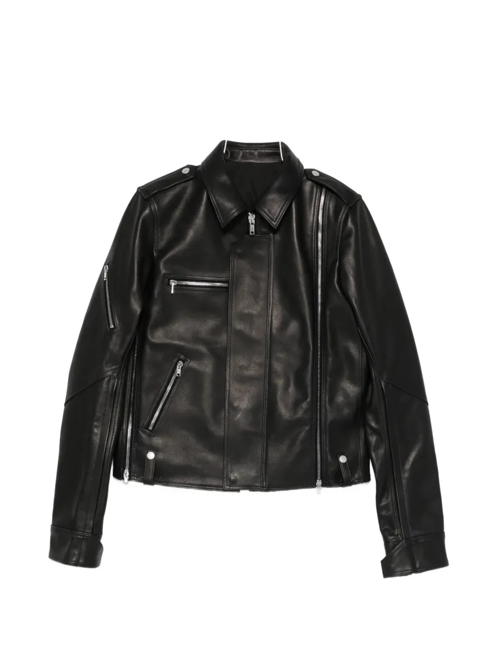 RICK OWENS - Men Giacca In Pelle Vega Jacket - Image 5