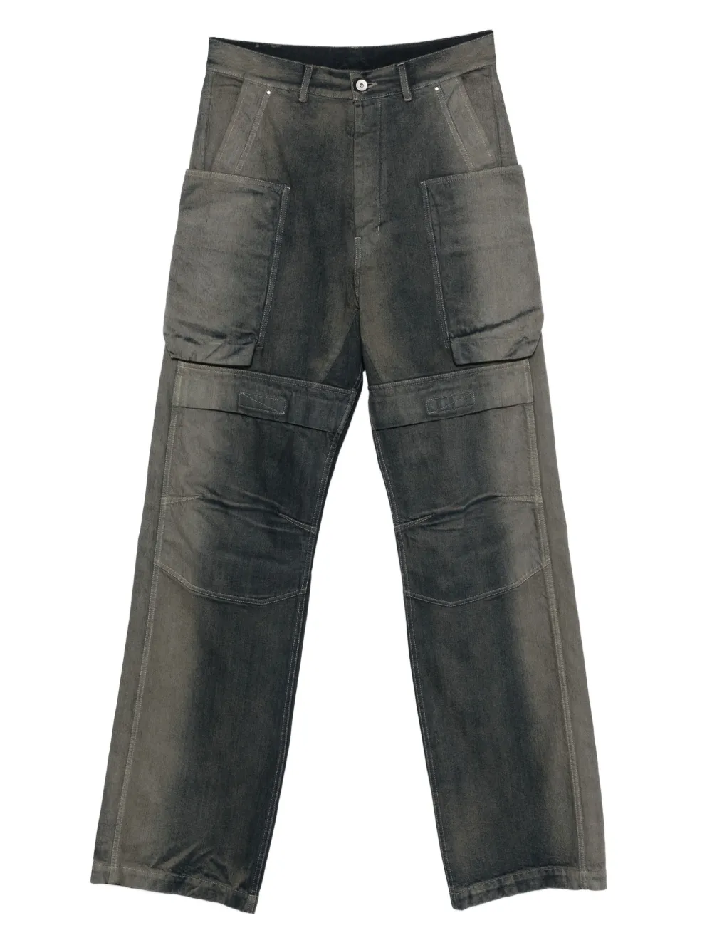 RICK OWENS - Men Pantaloni In Denim Stefan Cargo Jeans - Image 5