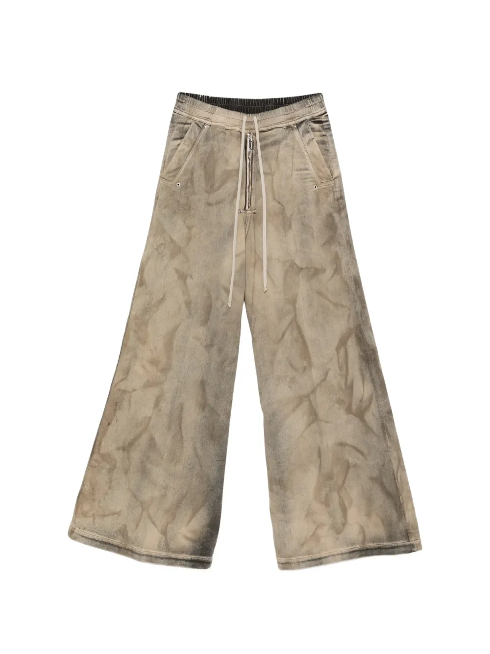 RICK OWENS - Men Pantaloni In Denim Wide Bela Pants - Image 5