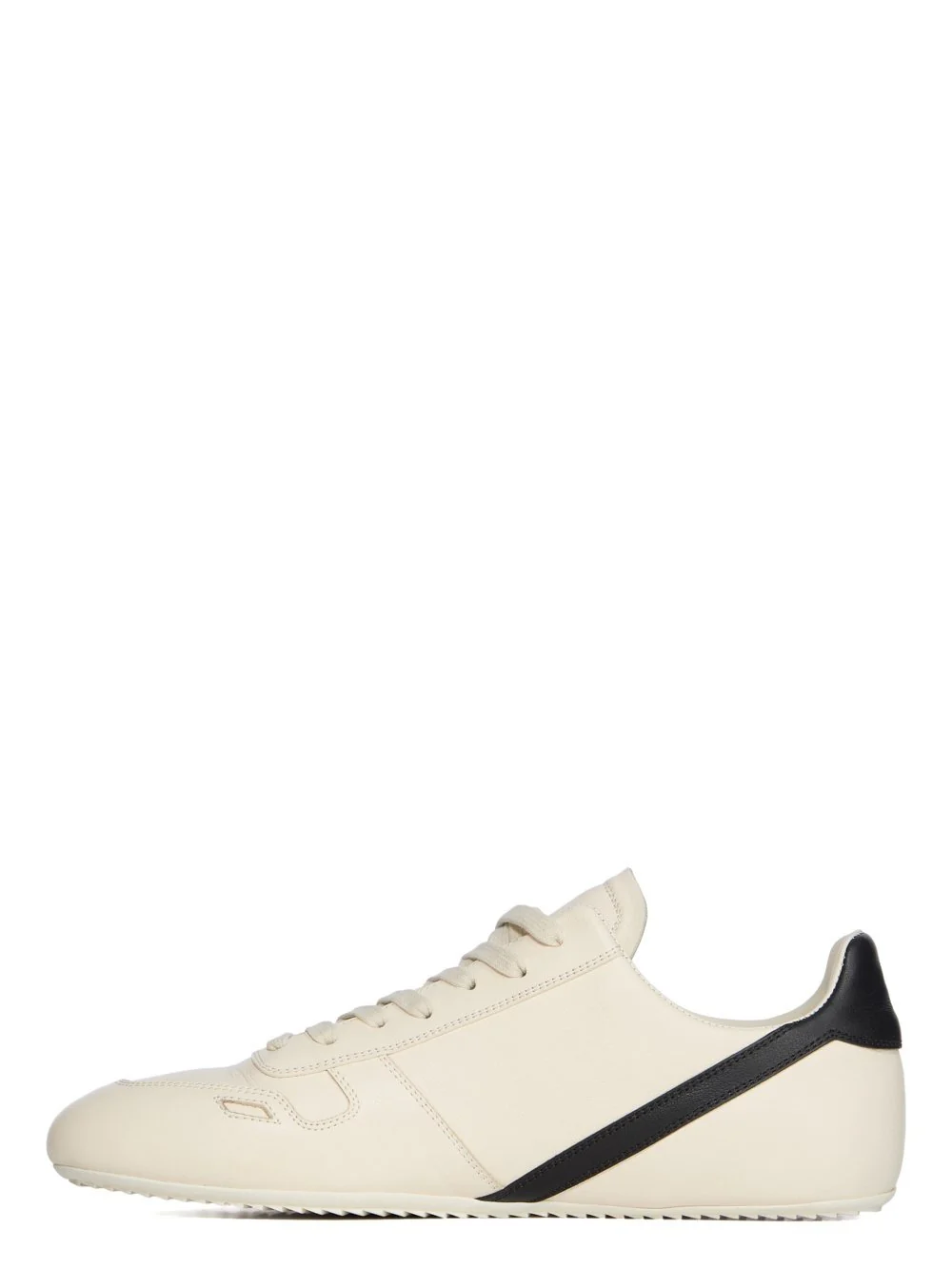 RICK OWENS - Men Leather Minimal Sneakers - Image 2
