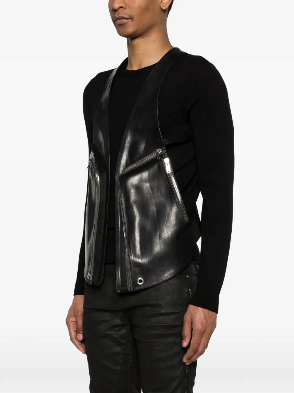 RICK OWENS - Men Temple Bauhaus Vest - Image 2