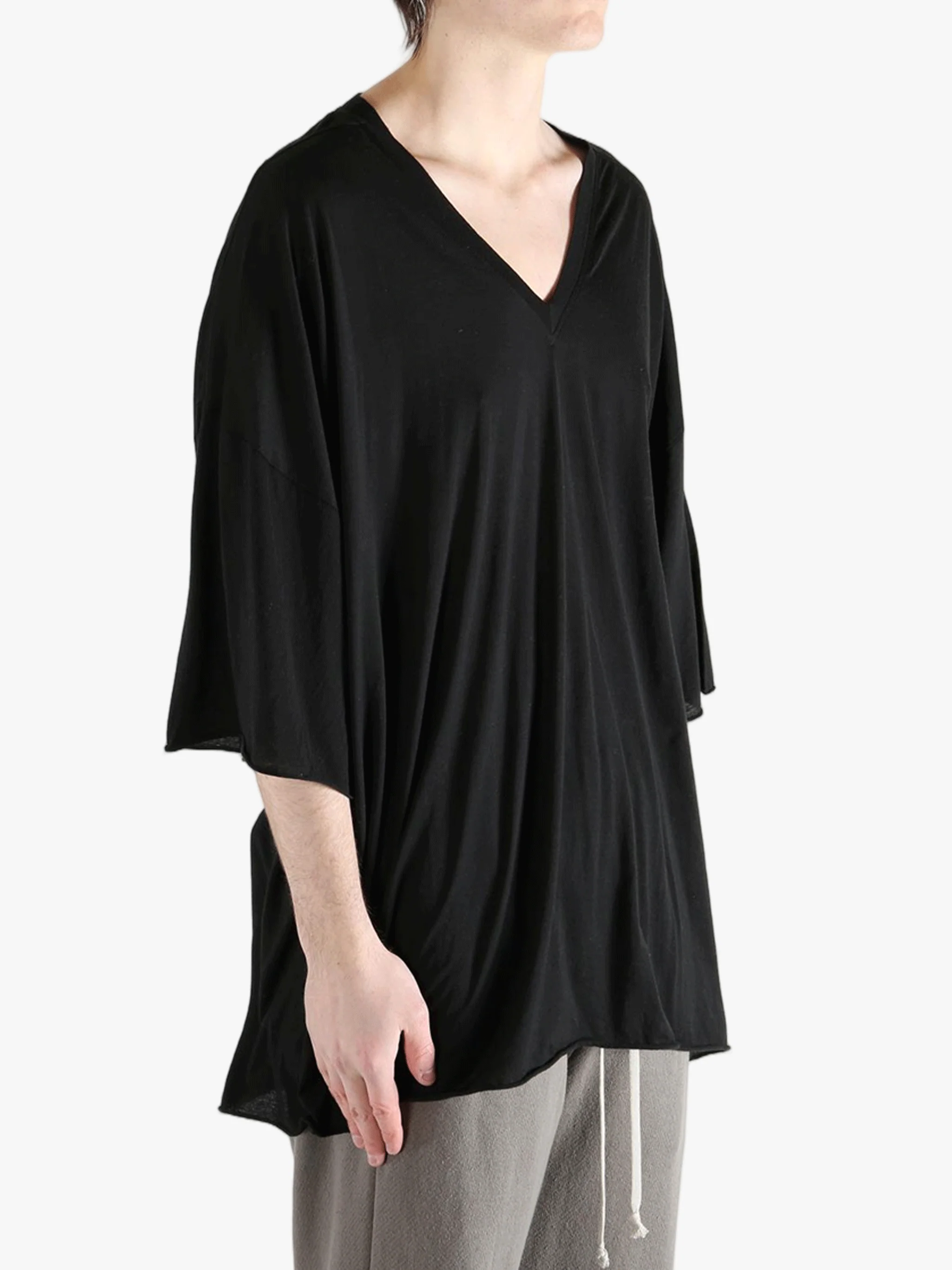 RICK OWENS - Men V Tommy T-Shirt - Image 2