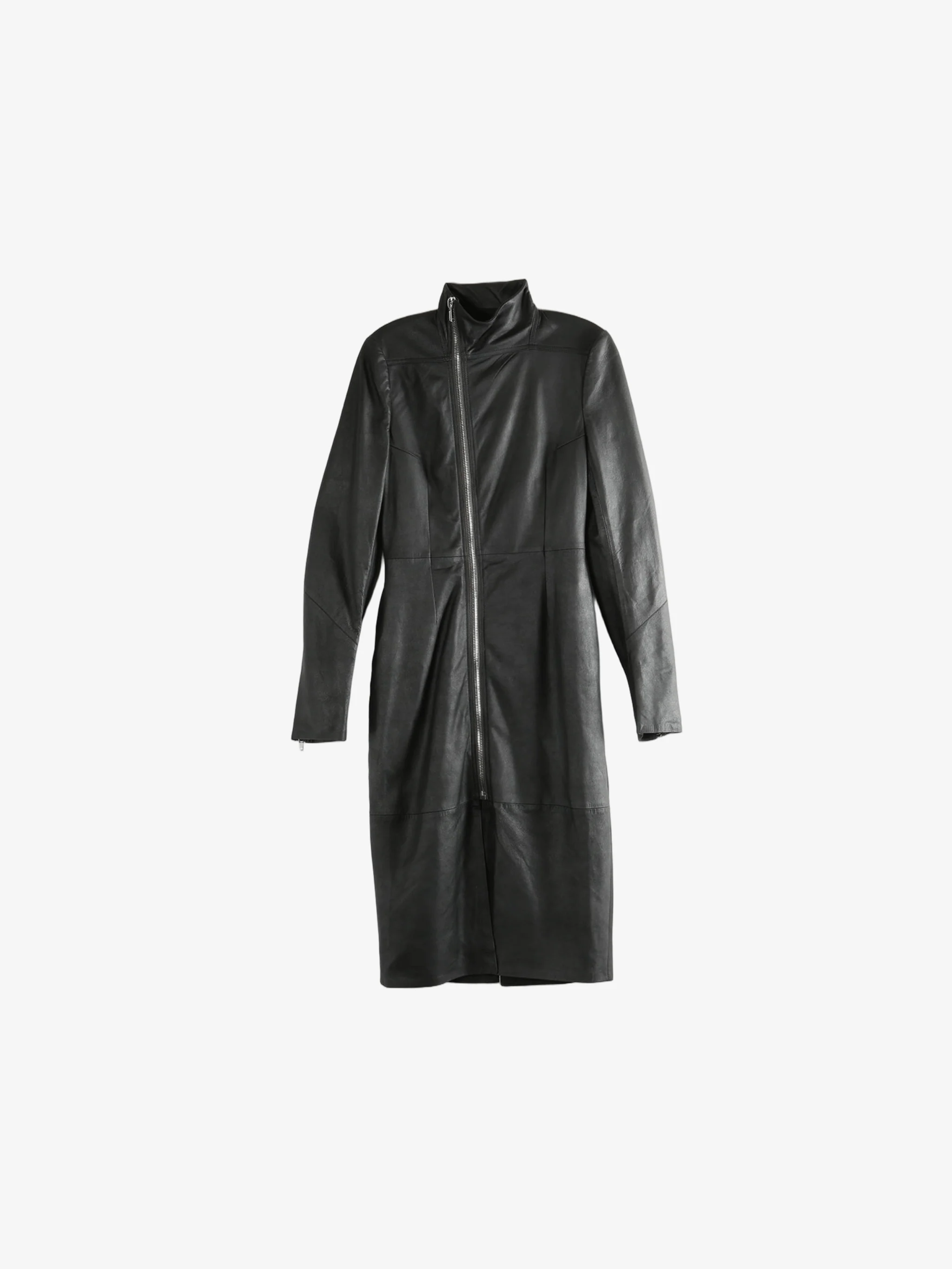 RICK OWENS - Women Cappotto In Pelle Gary Coat - Image 4