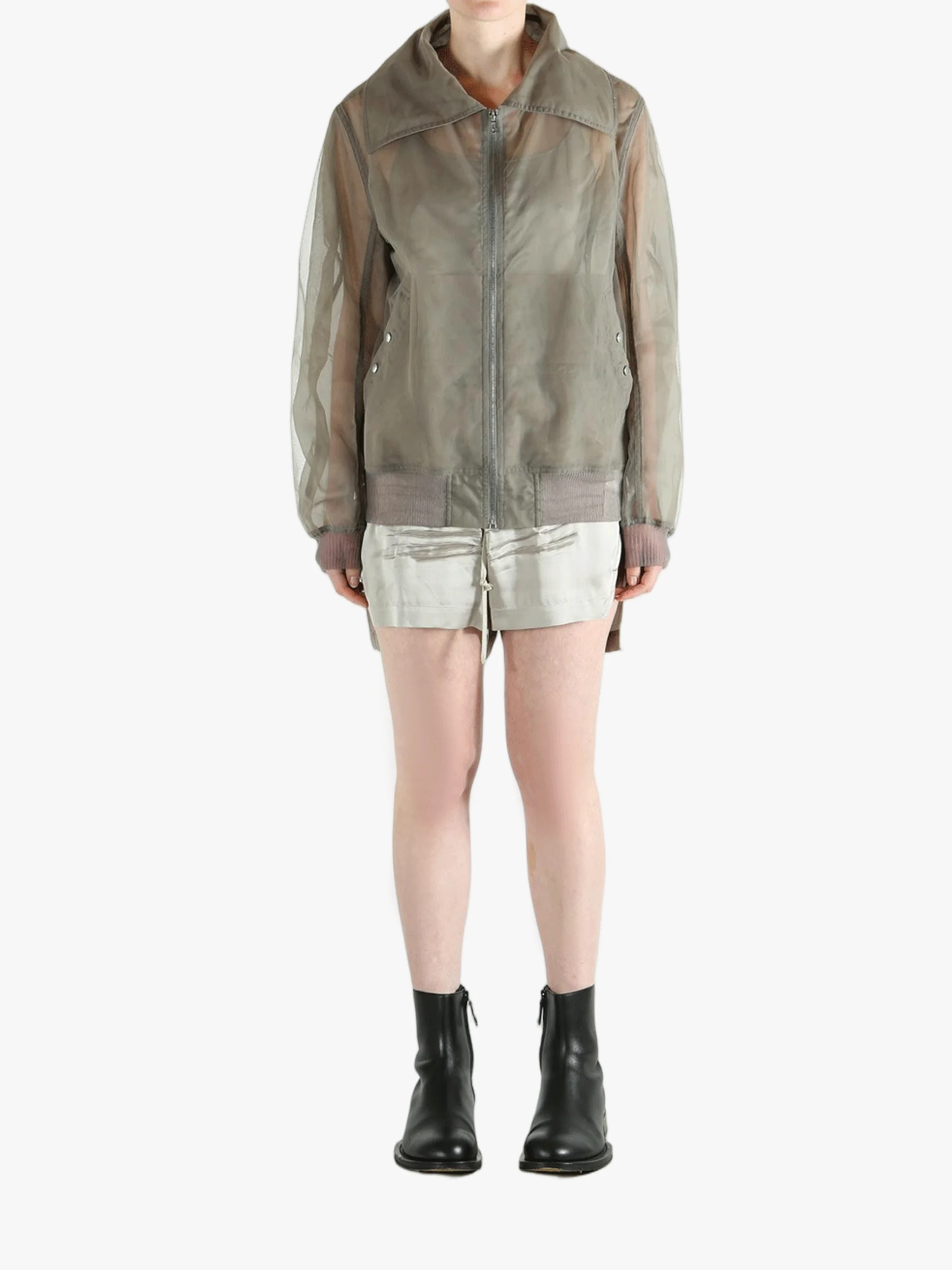 RICK OWENS - Women Dracucollar Flight Bomber - Image 4