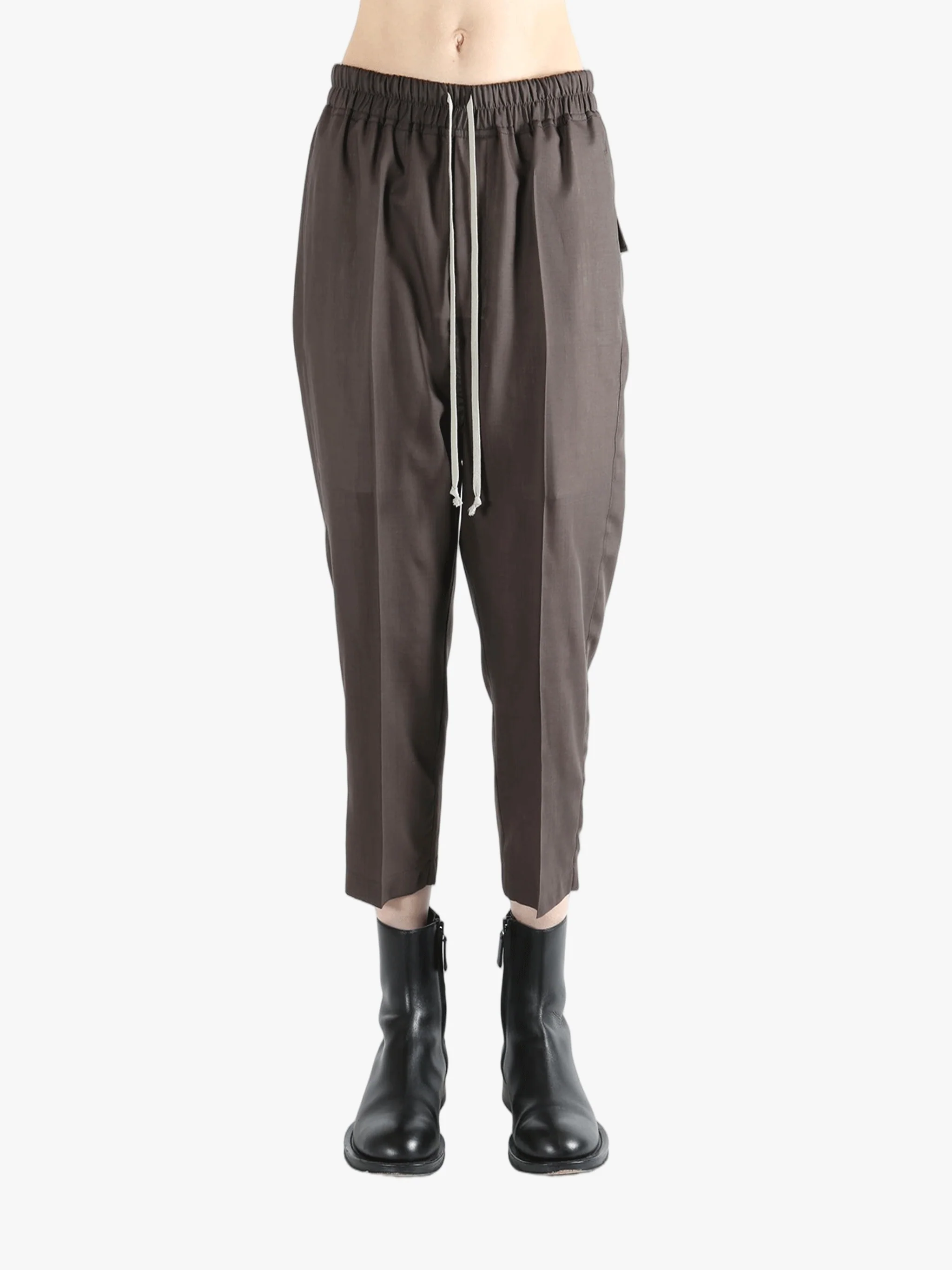 RICK OWENS - Women Drawstring Astaire Cropped Pants