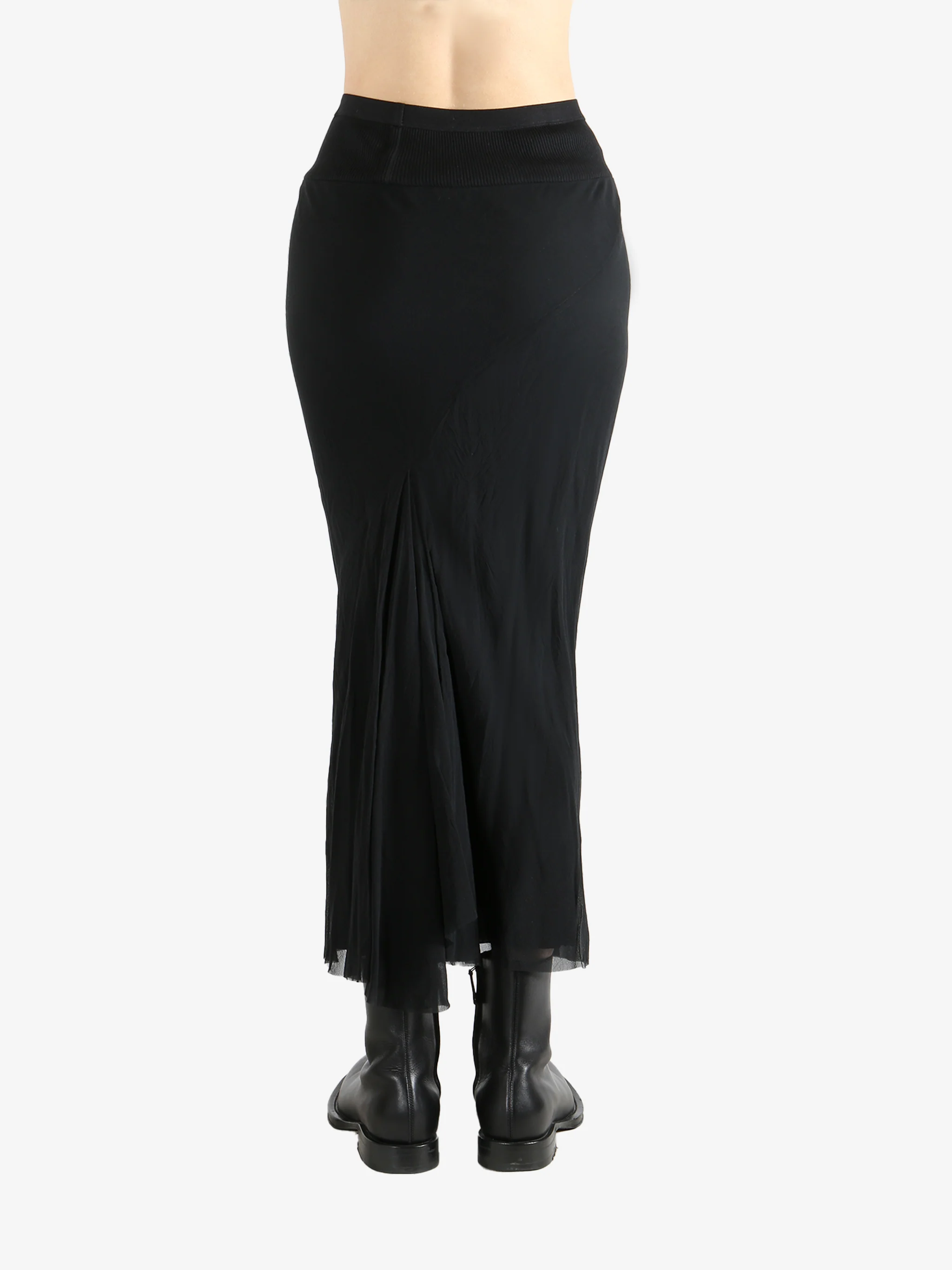 RICK OWENS - Women Gonna Calf Bias Skirt - Image 3