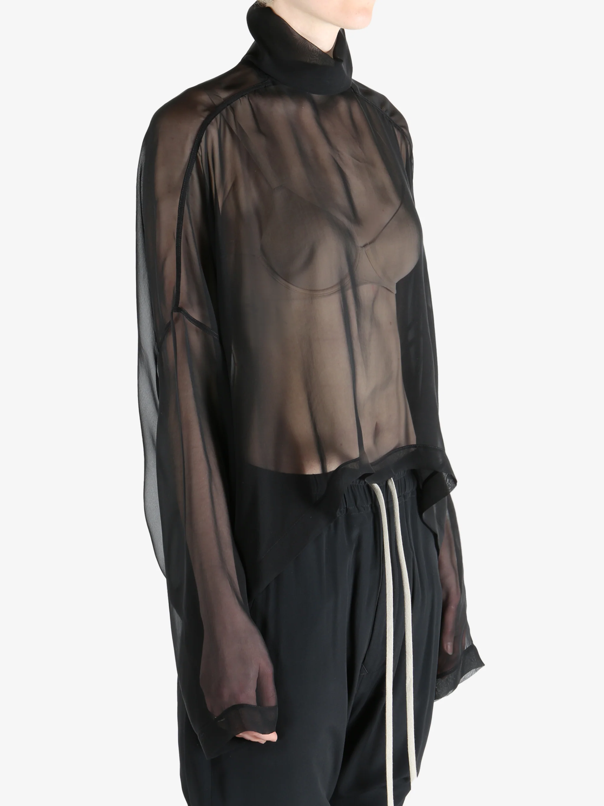 RICK OWENS - Women Jumbo Tabard Cropped Top - Image 2