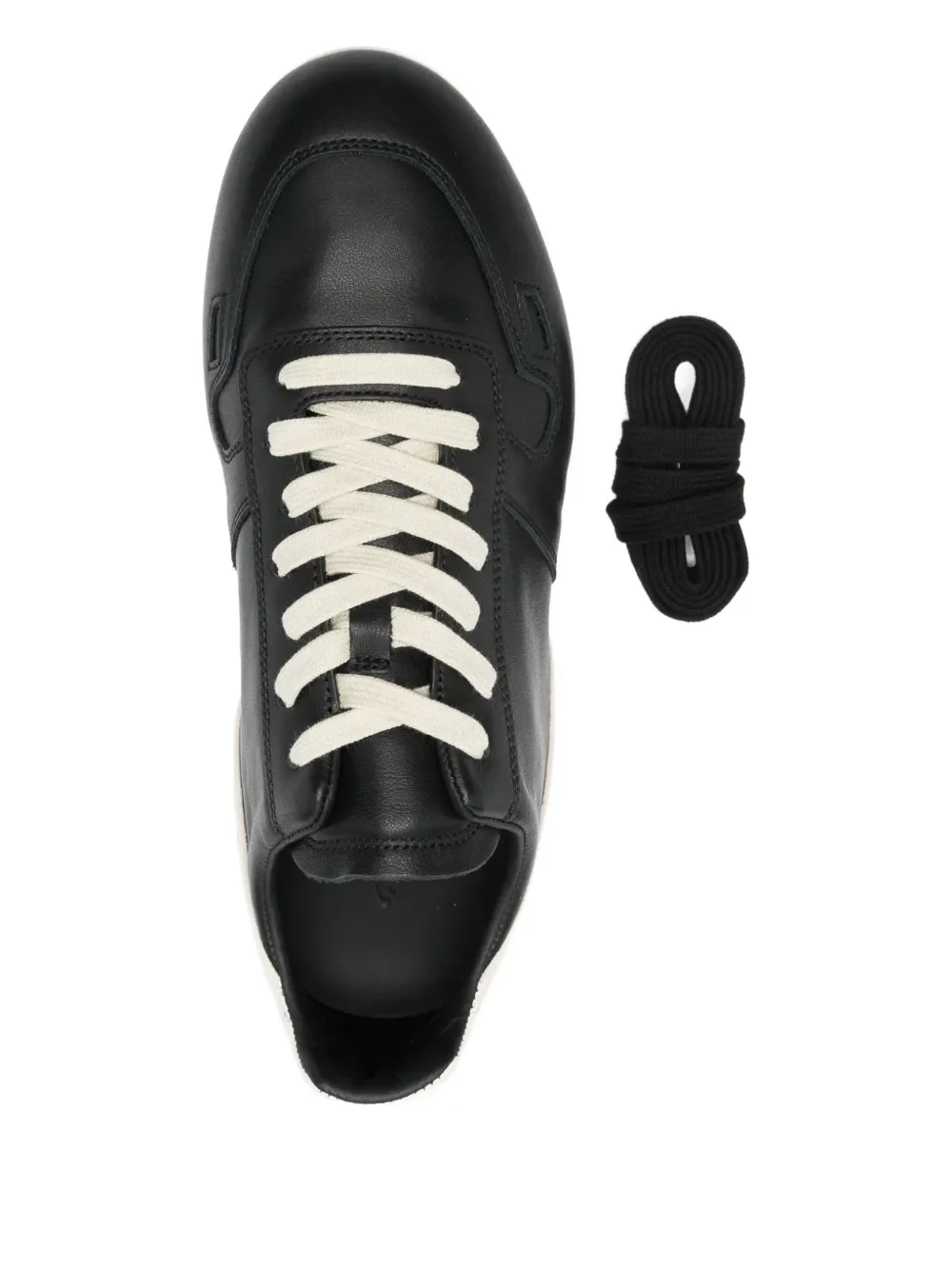 RICK OWENS - Women Leather Minimal Sneaks - Image 4