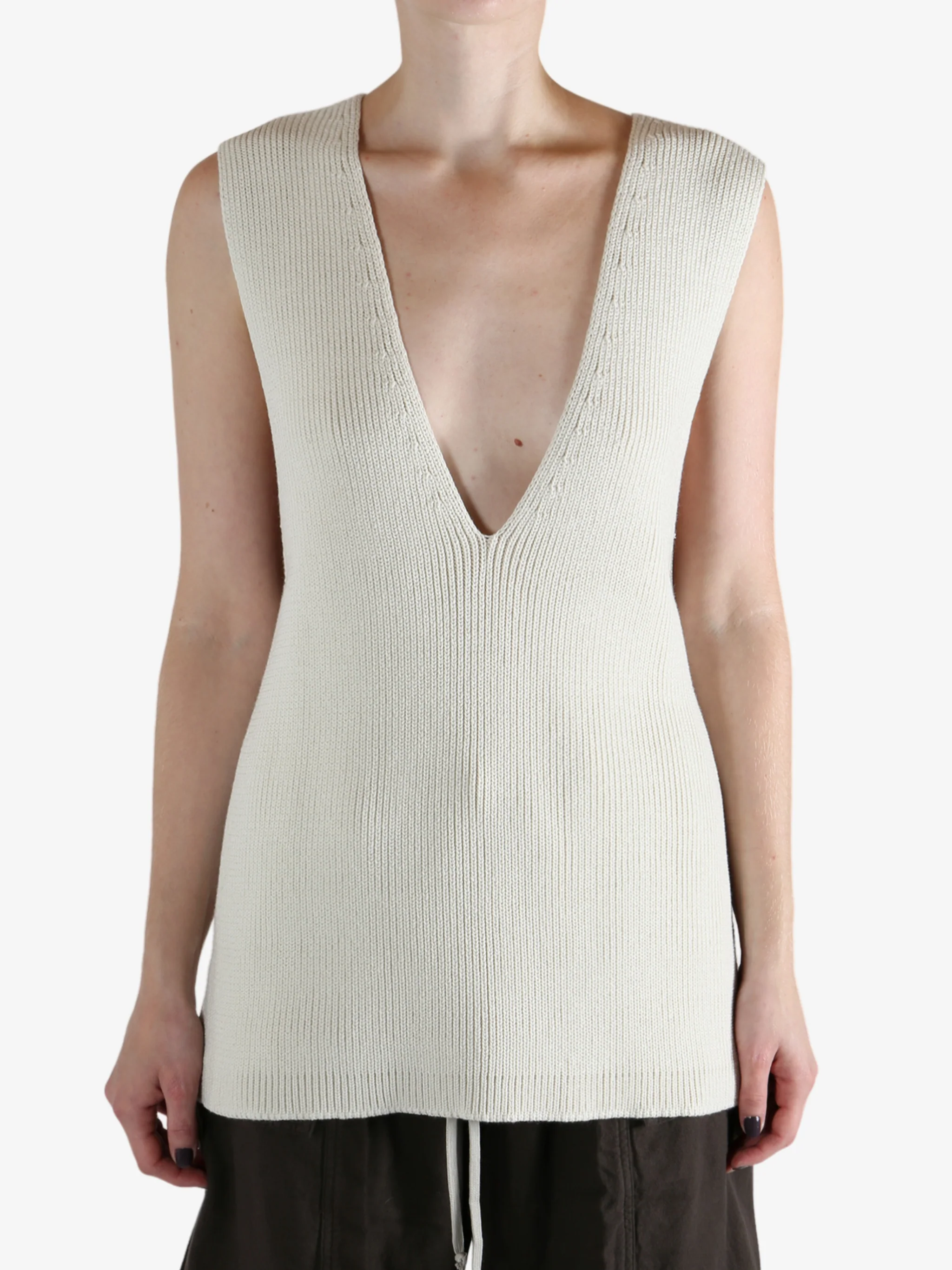 RICK OWENS - Women Maglia V Neck Top