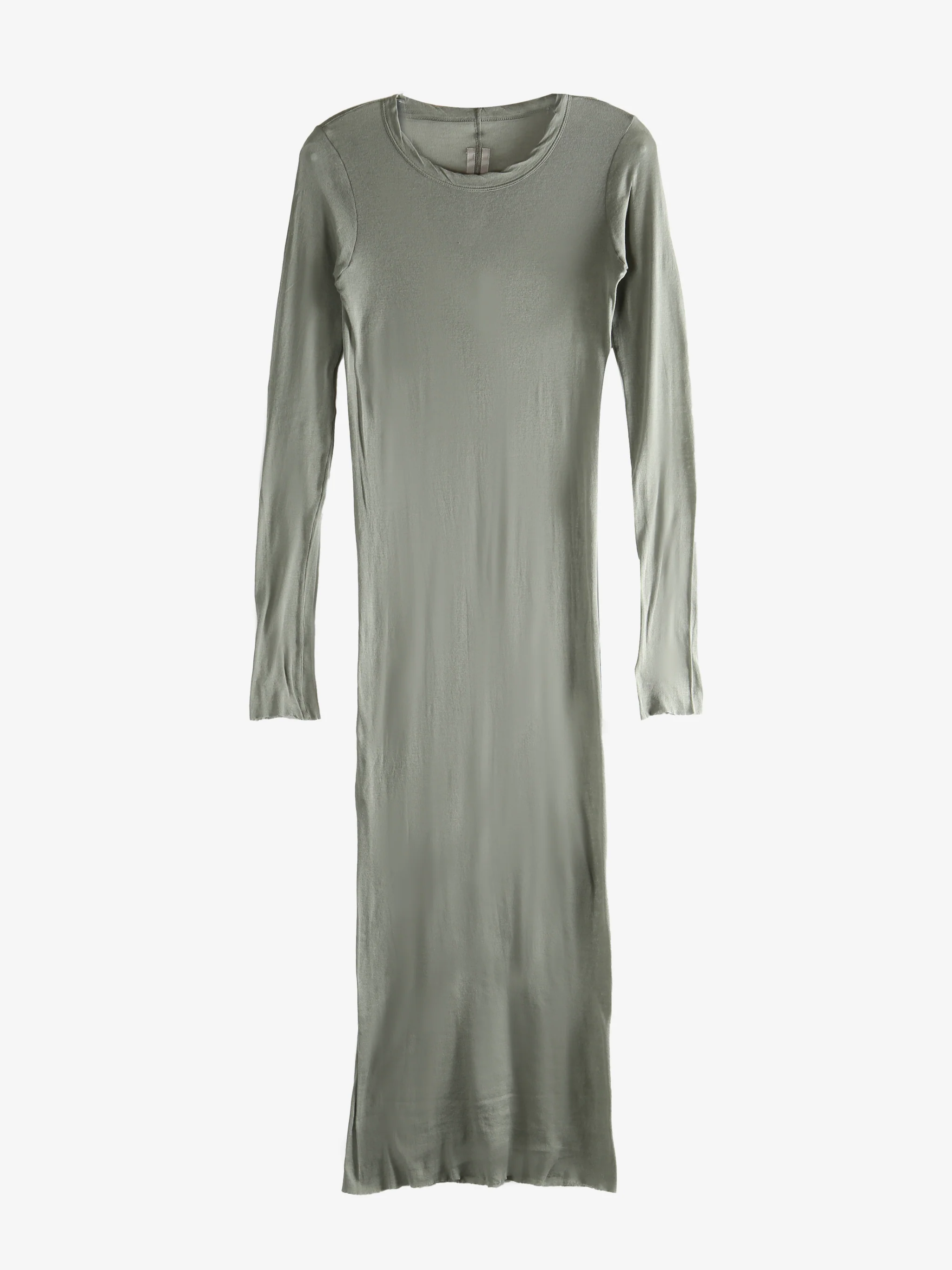 RICK OWENS - Women Rib Long Sleeve Dress - Image 4