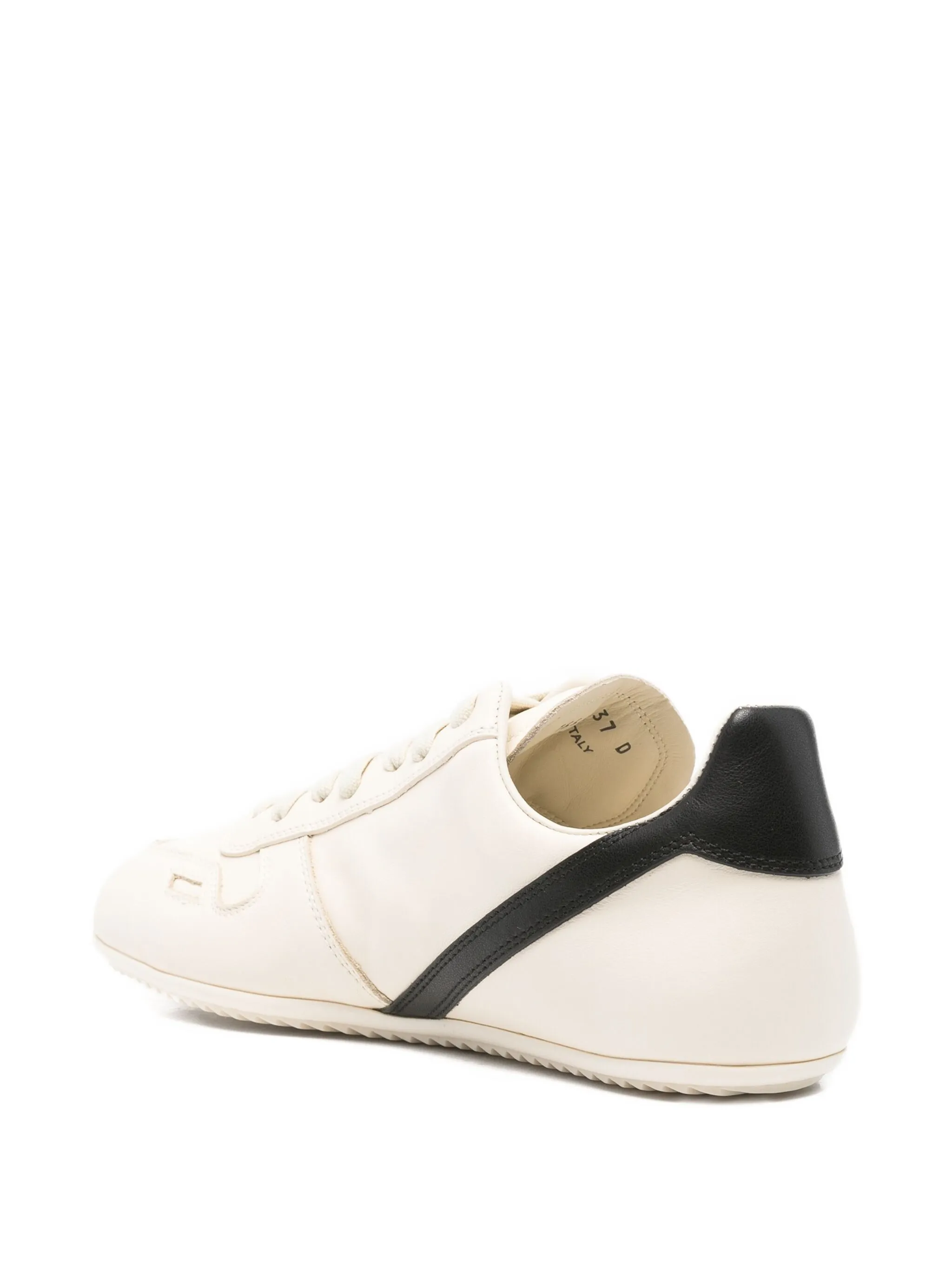RICK OWENS - Women Leather Minimal Sneakers - Image 3