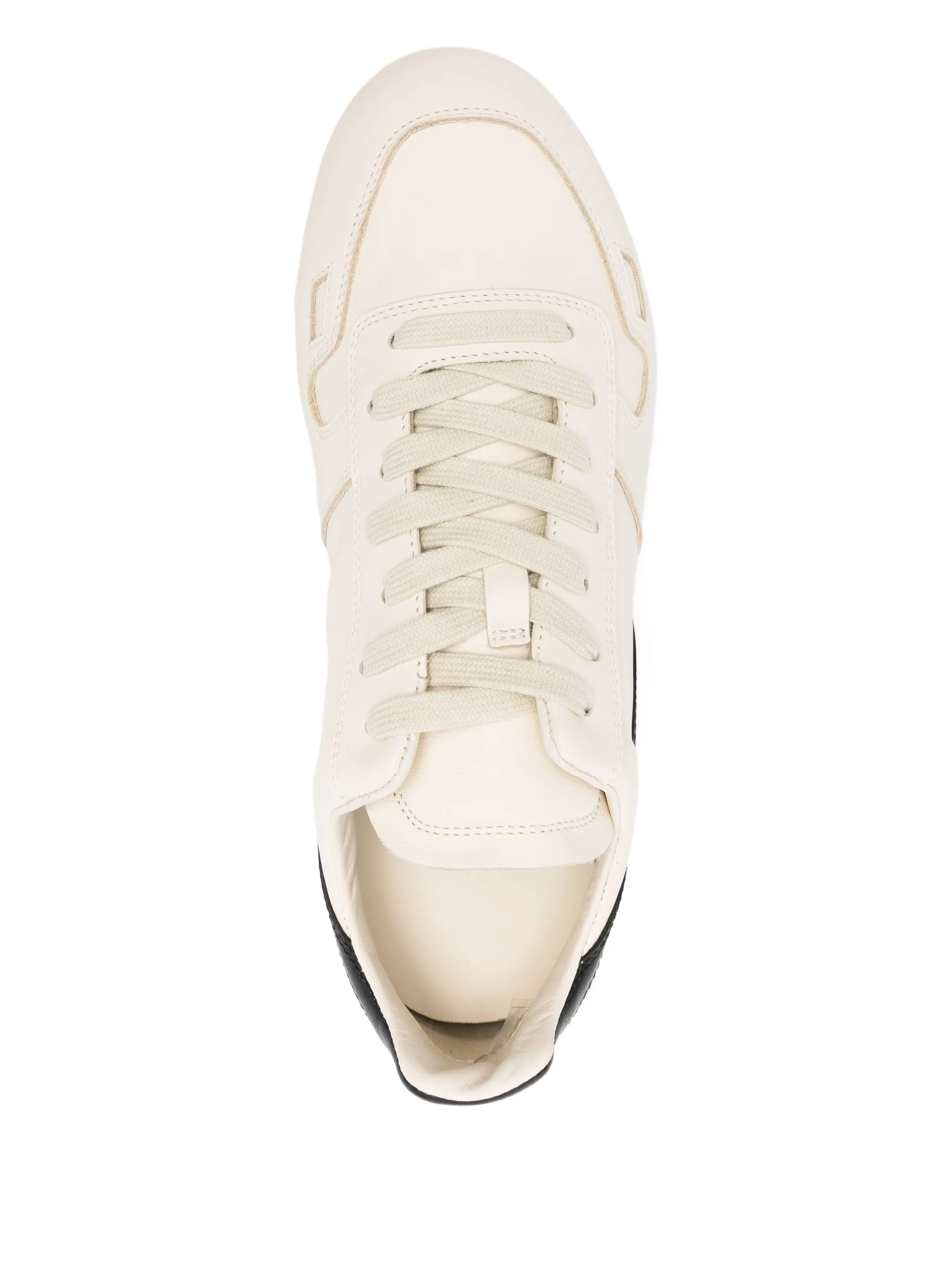 RICK OWENS - Women Leather Minimal Sneakers - Image 4