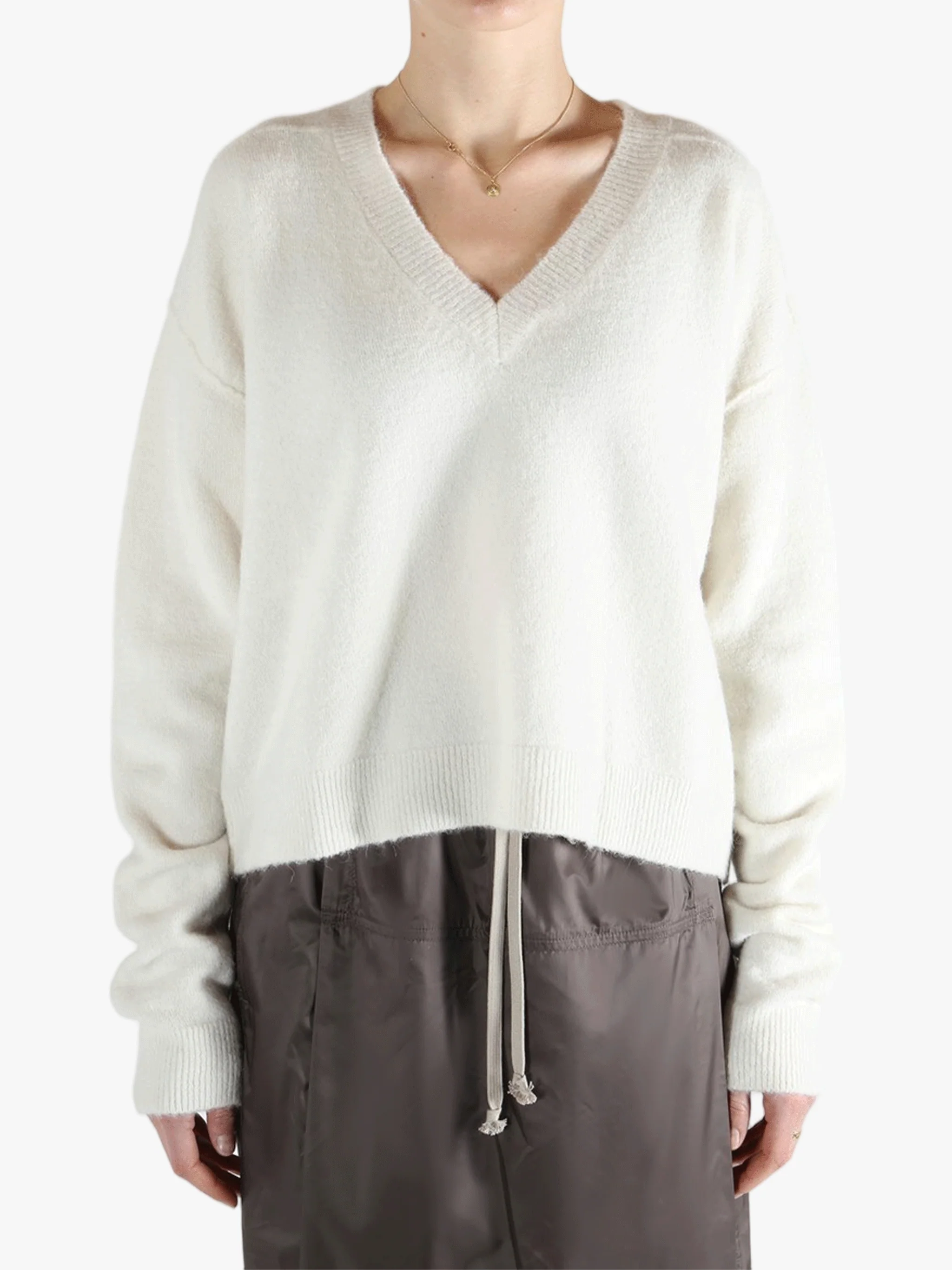 RICK OWENS - Women Tommy V Neck Sweater
