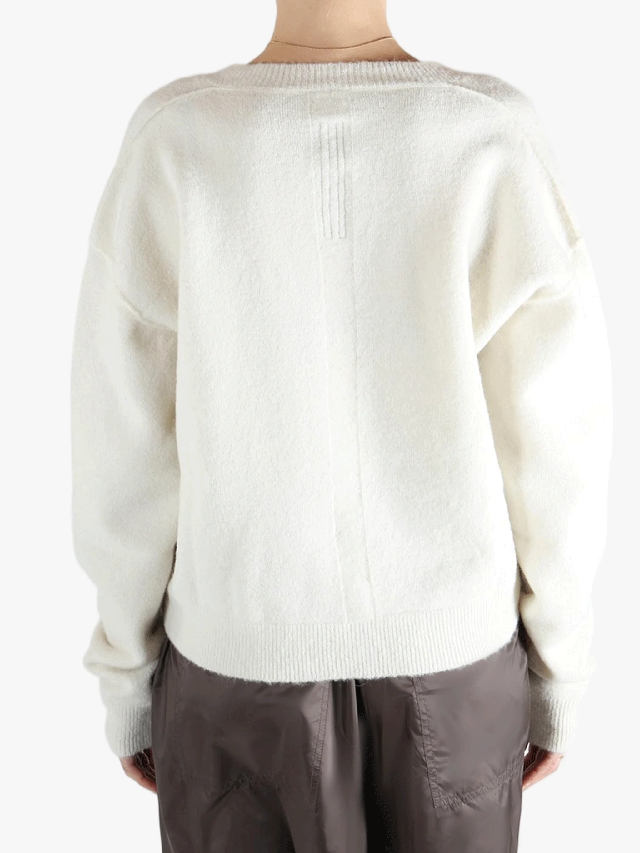 RICK OWENS - Women Tommy V Neck Sweater - Image 3