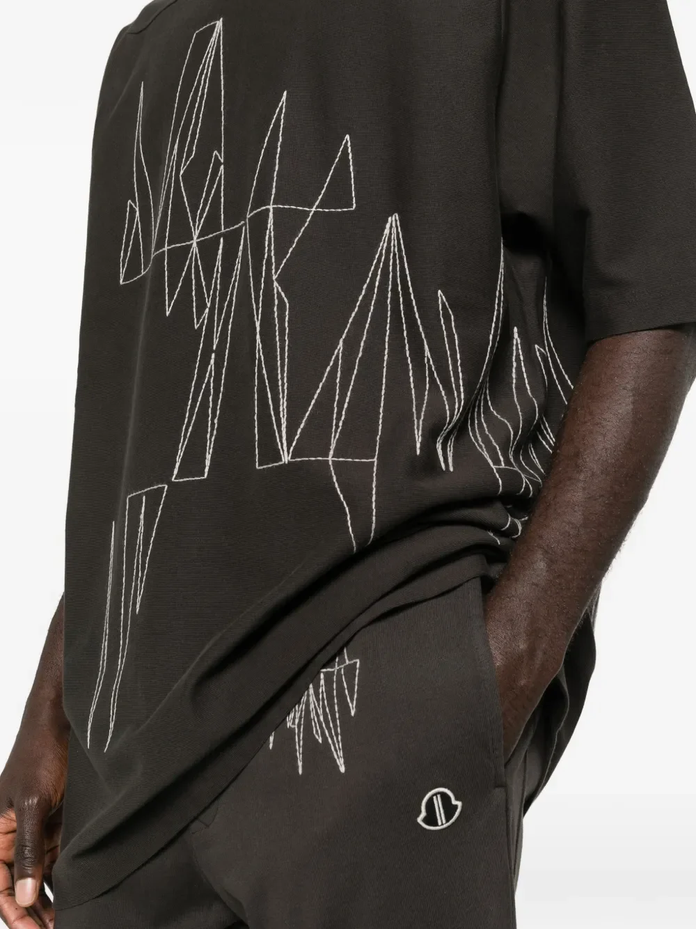 RICK OWENS X MONCLER - Men Knitted Jumbo SS T-shirts - Image 4