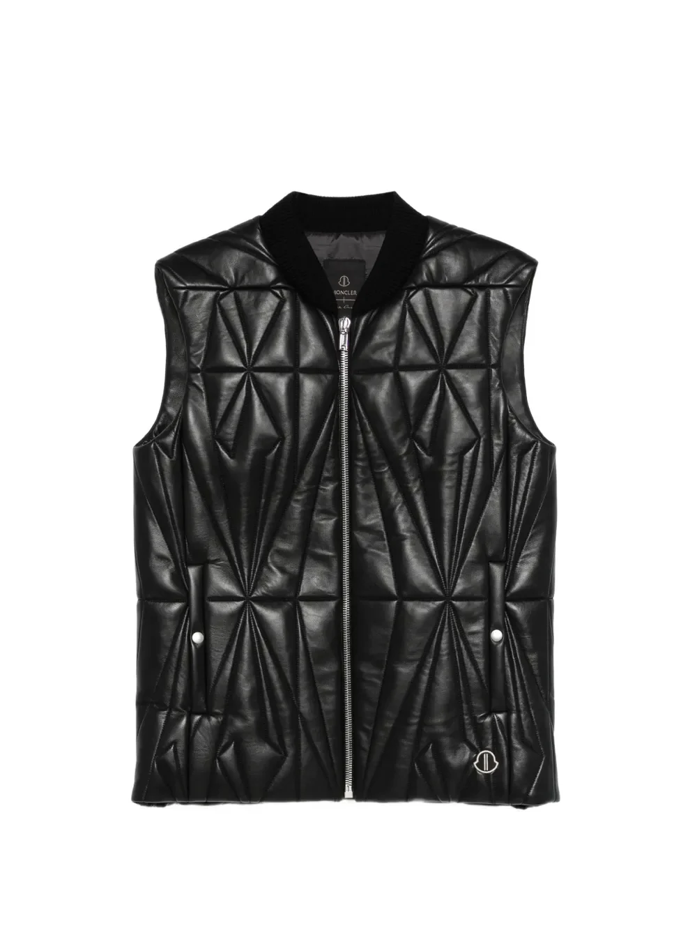 RICK OWENS X MONCLER - Men Woven Geocamo Flight Gilet