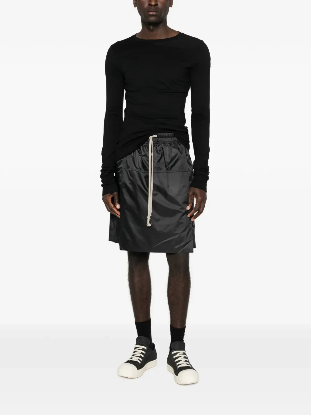 RICK OWENS X MONCLER - Unisex Woven Kilt Shorts
