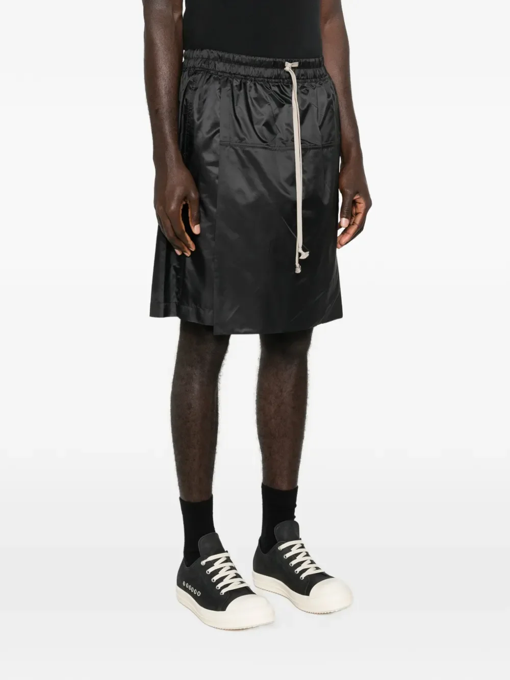 RICK OWENS X MONCLER - Unisex Woven Kilt Shorts - Image 3