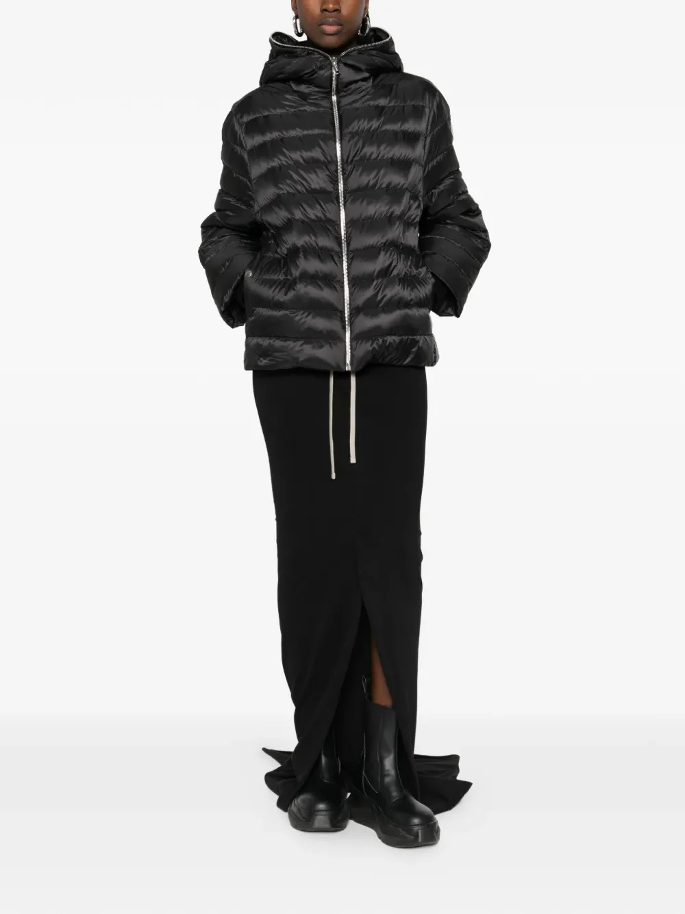 RICK OWENS X MONCLER - Women Knitted Adjust Able Skirt - Image 4