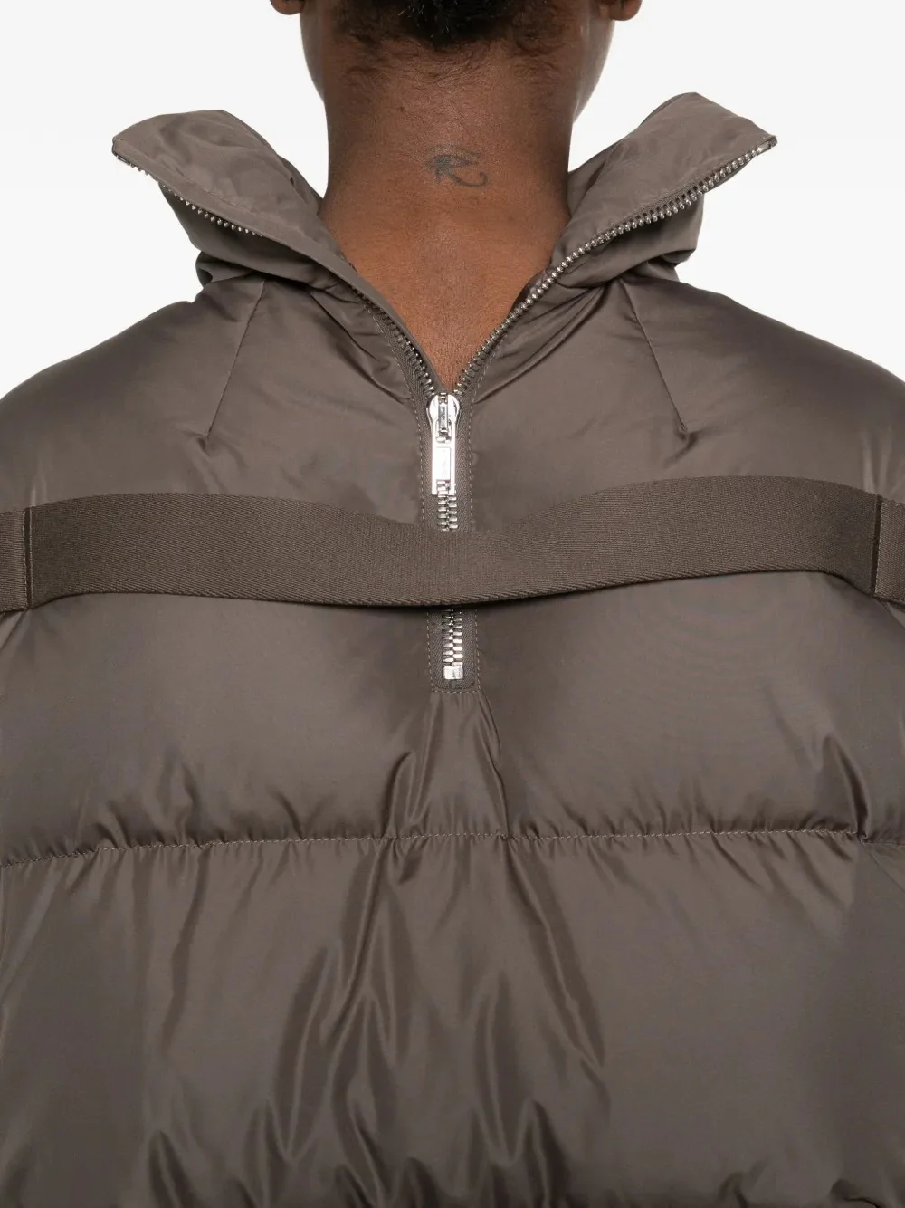 RICK OWENS X MONCLER - Women Woven Cropped Cyclopic Jacket - Image 4