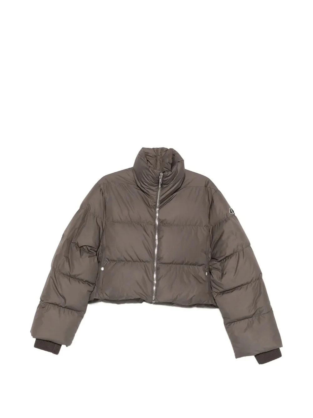 RICK OWENS X MONCLER - Women Woven Cropped Cyclopic Jacket - Image 5