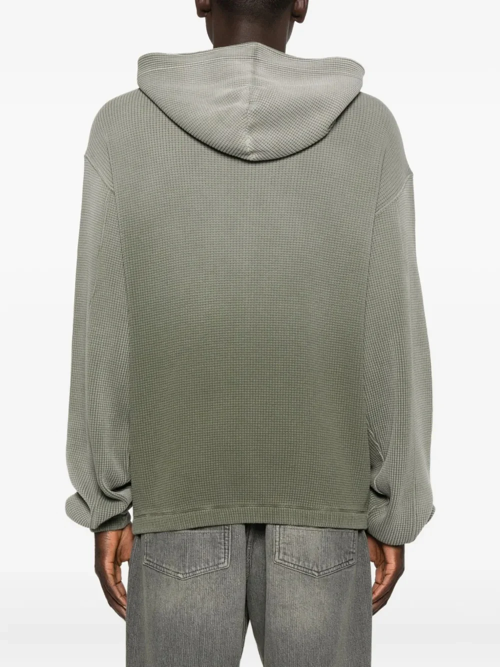ROA - Men Bee Sun Faded Waffle Zip Up Hoodie - Image 3