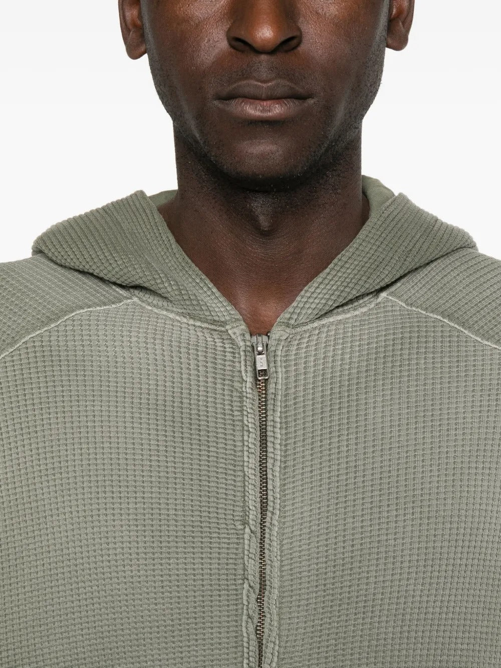 ROA - Men Bee Sun Faded Waffle Zip Up Hoodie - Image 4