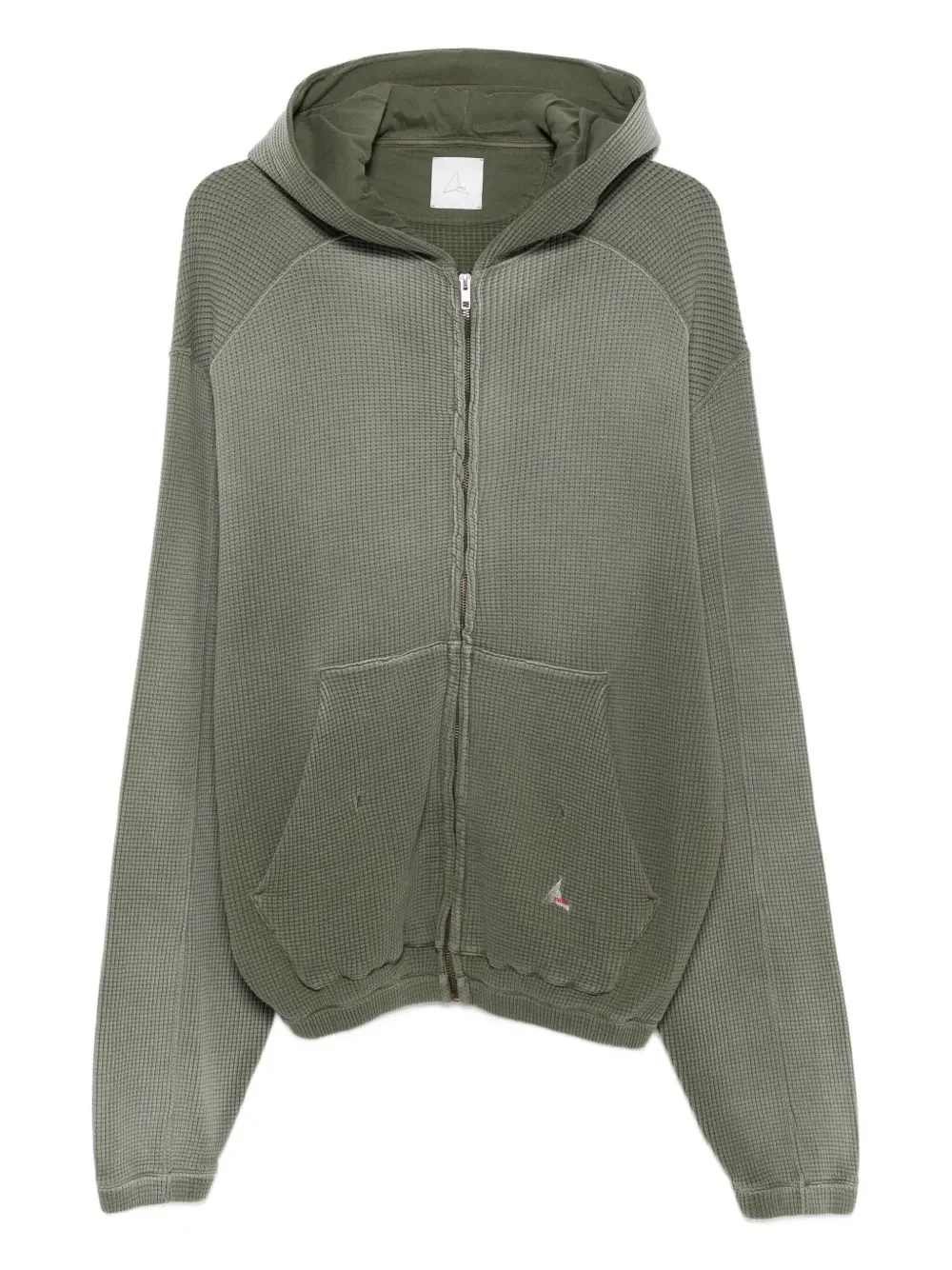 ROA - Men Bee Sun Faded Waffle Zip Up Hoodie - Image 5