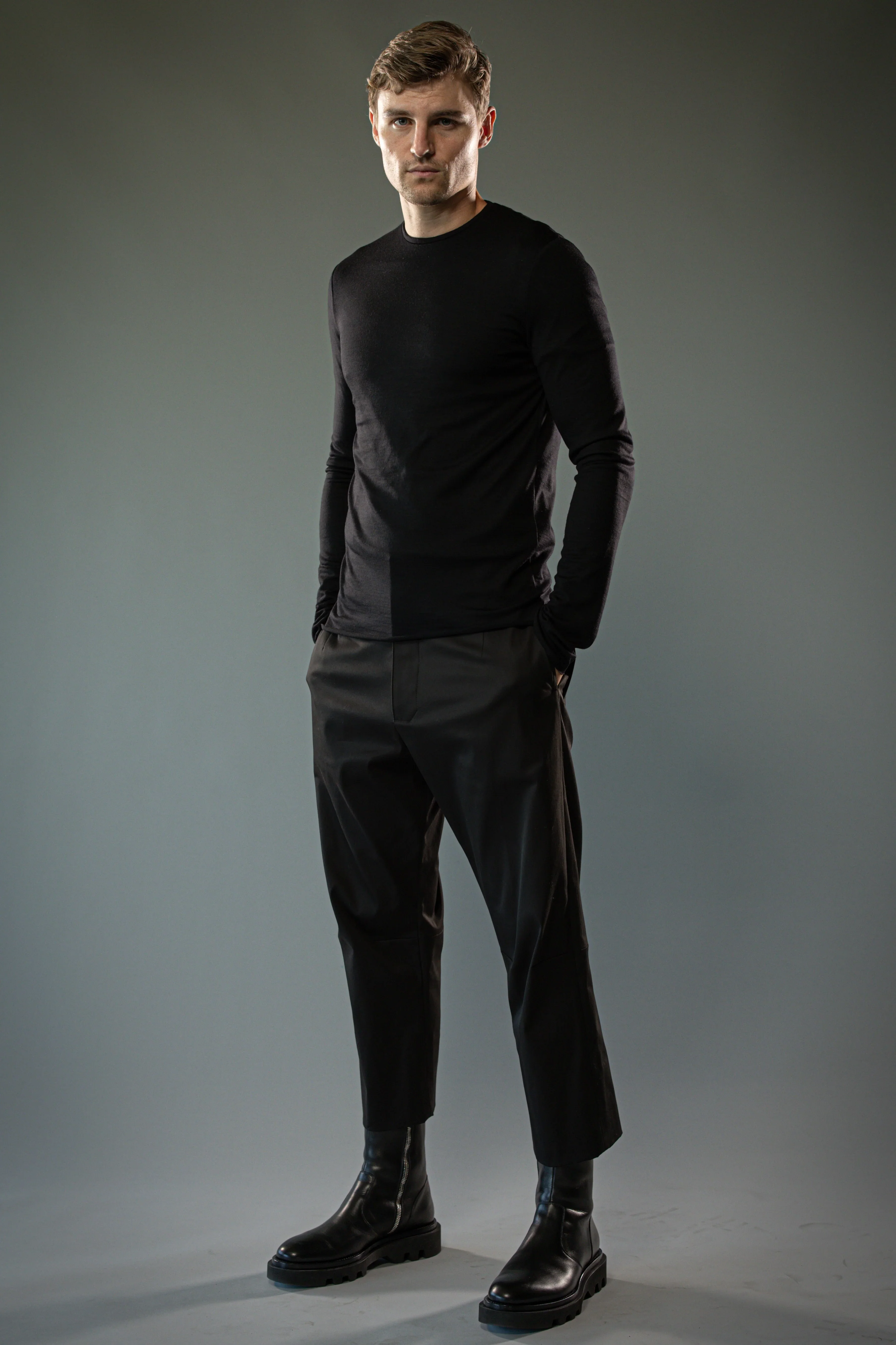 RORKE BADER - Men Cosine Wool Crewneck Sweater - Image 5