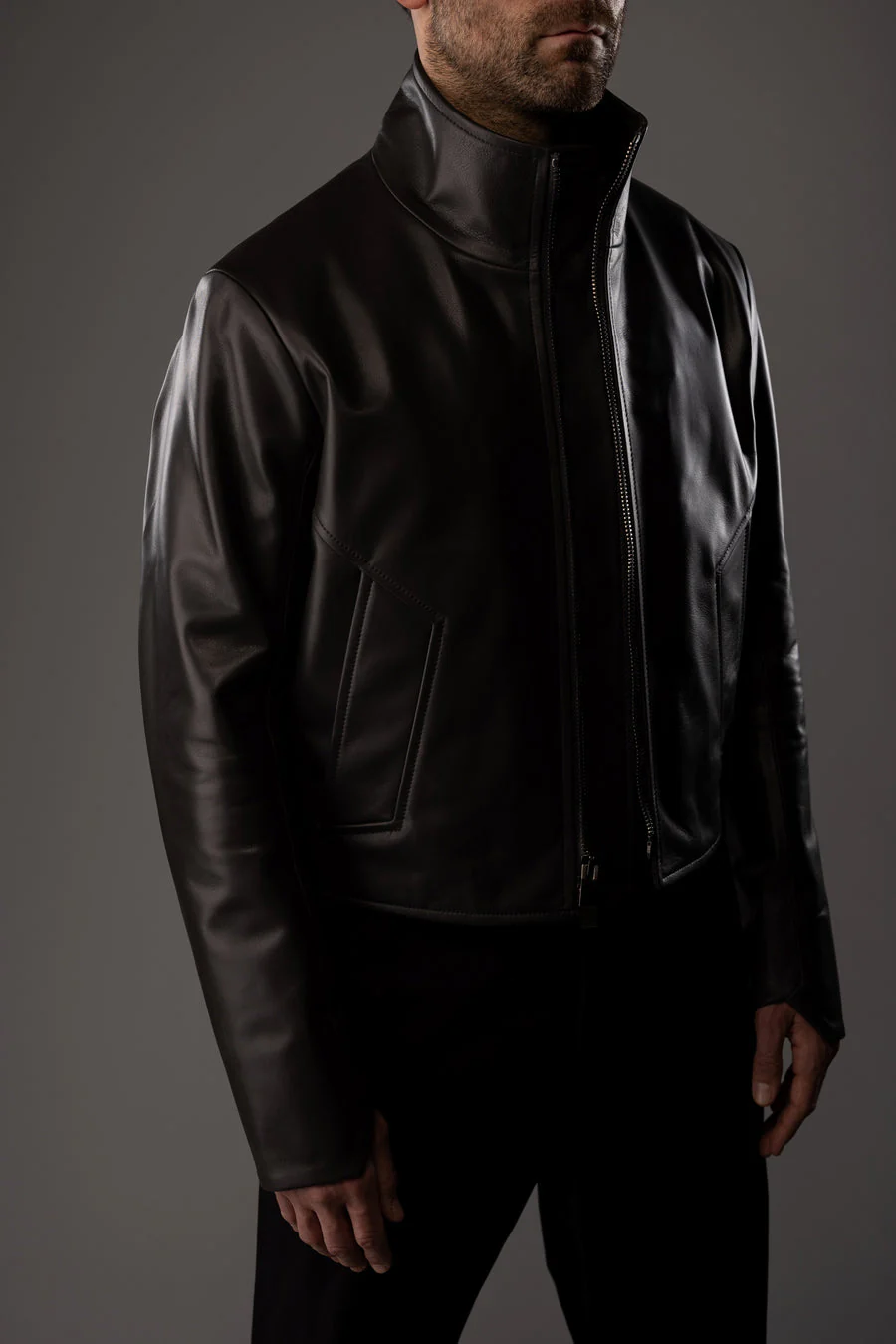 RORKE BADER - Men Orso Leather Jacket - Image 3