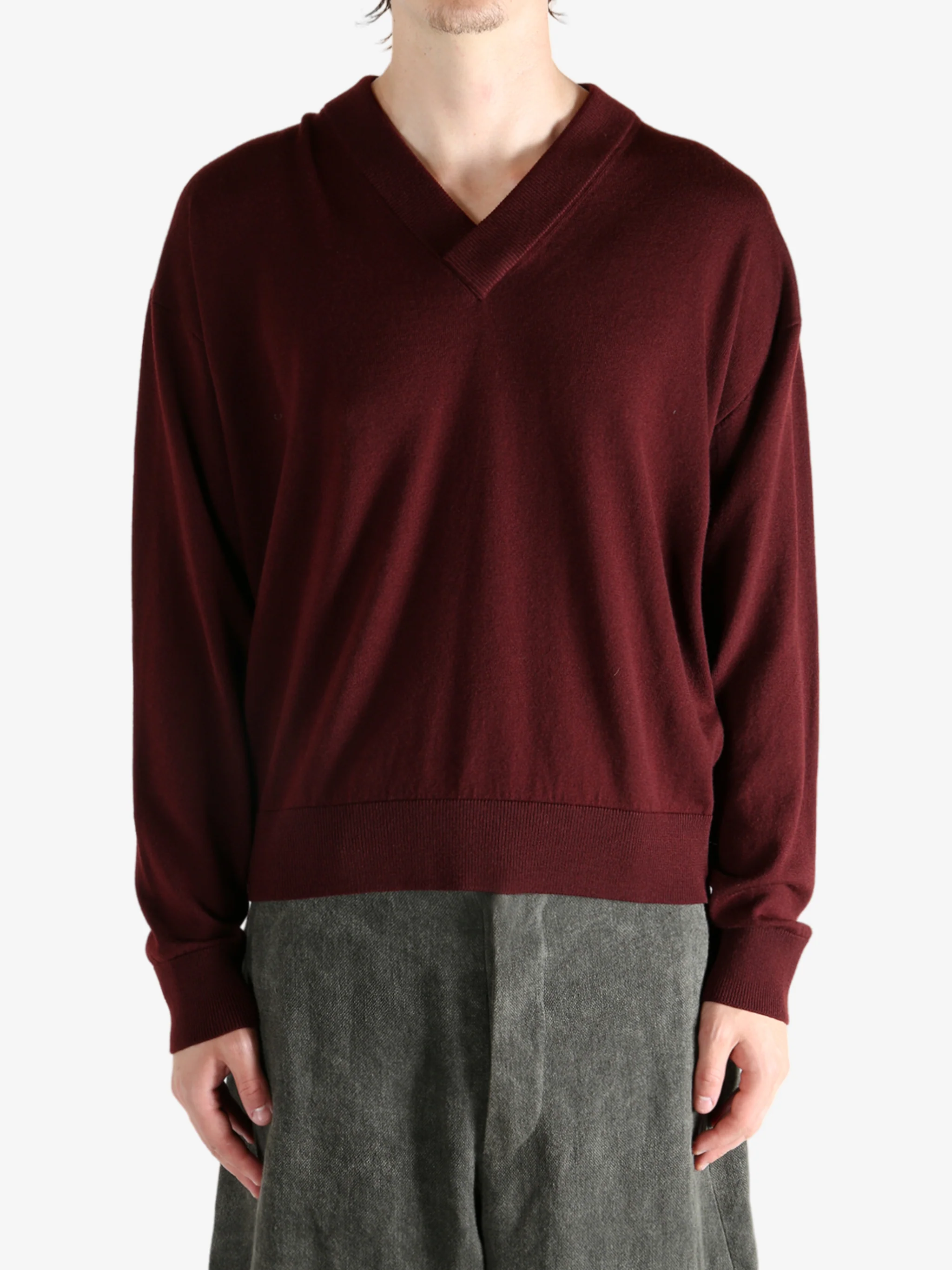 SAINT LAURENT - Men V Neck Pullover Sweater