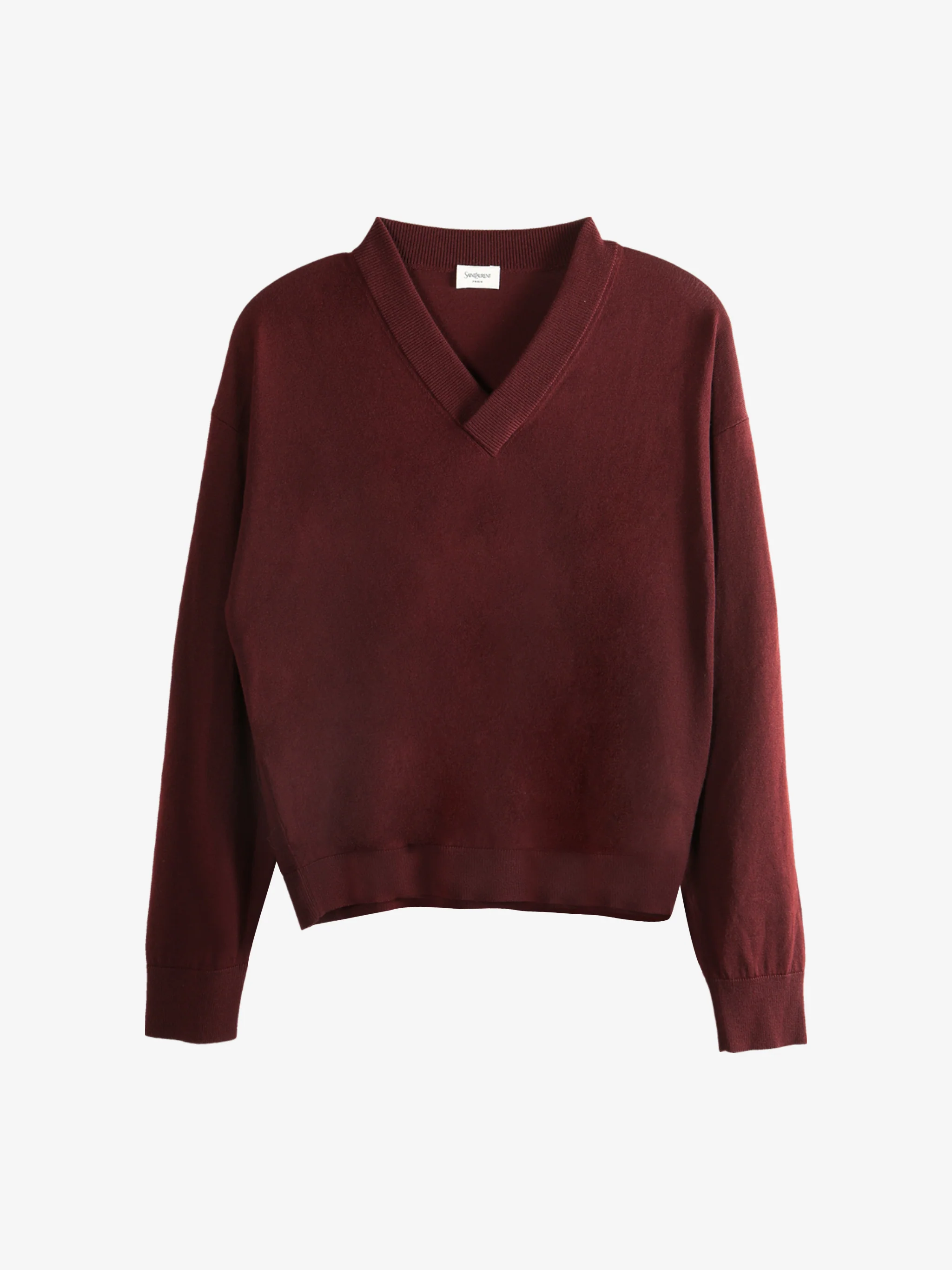 SAINT LAURENT - Men V Neck Pullover Sweater - Image 4