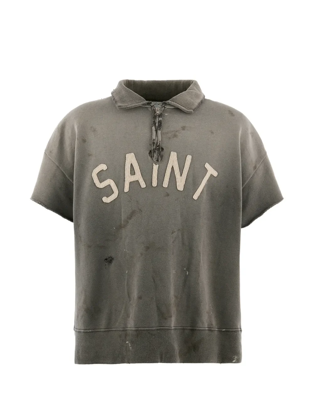 SAINT MXXXXXX - Men Saint Short Sleeve Half Zip Sweat