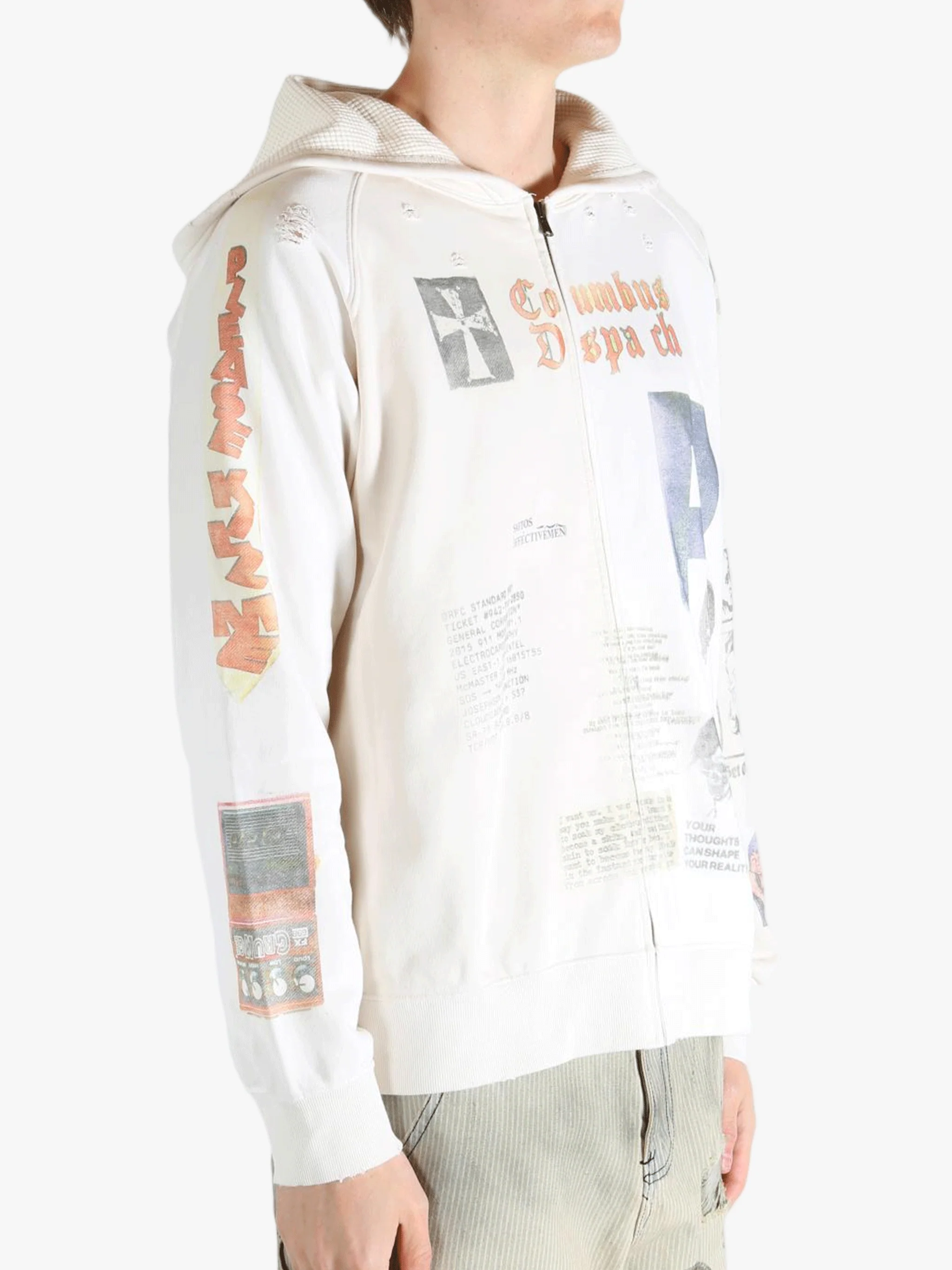 SAITOS - Men Long Live Rock Zip Hoodie - Image 2