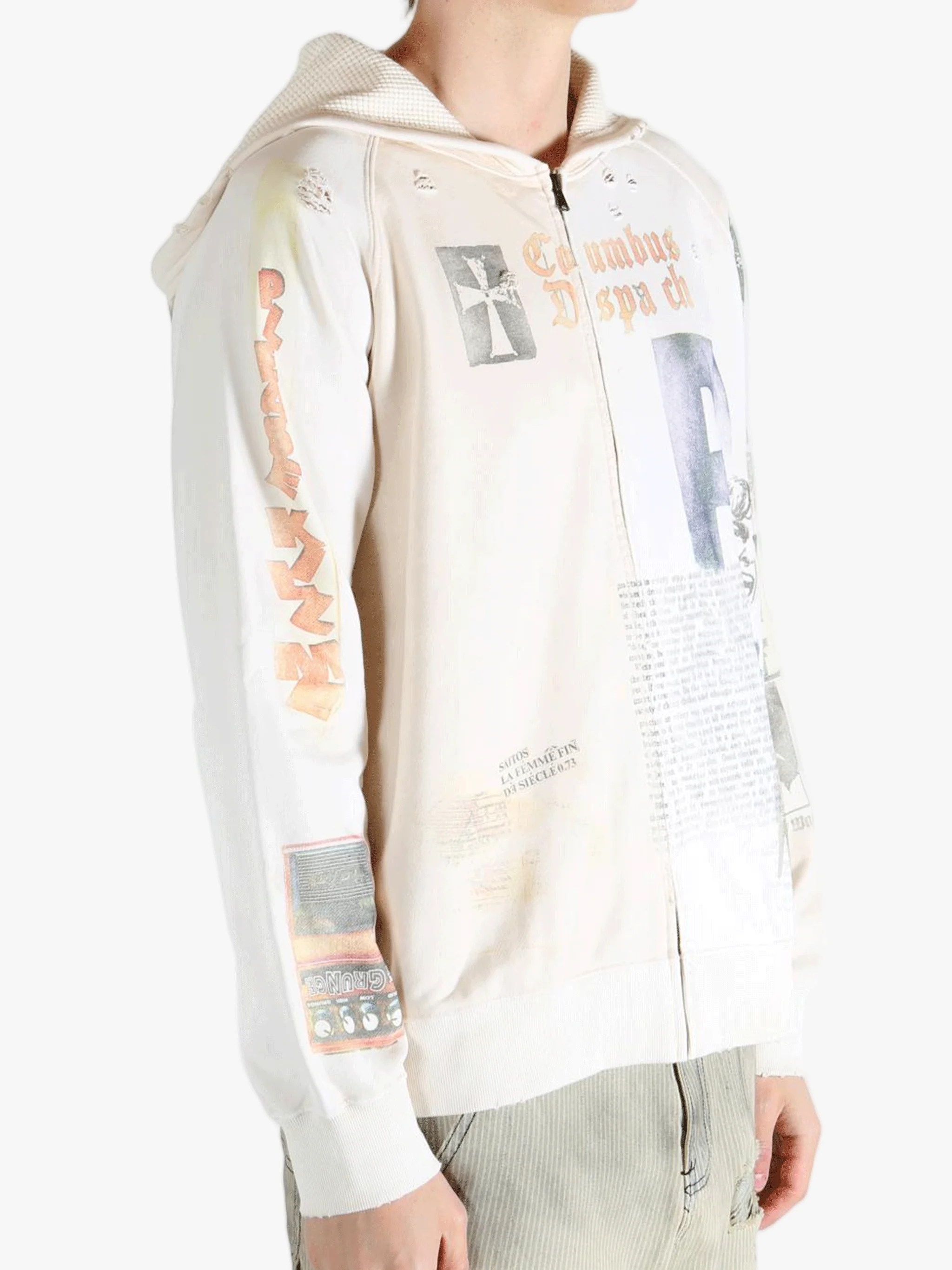 SAITOS - Men Long Live Rock Zip Hoodie - Image 2