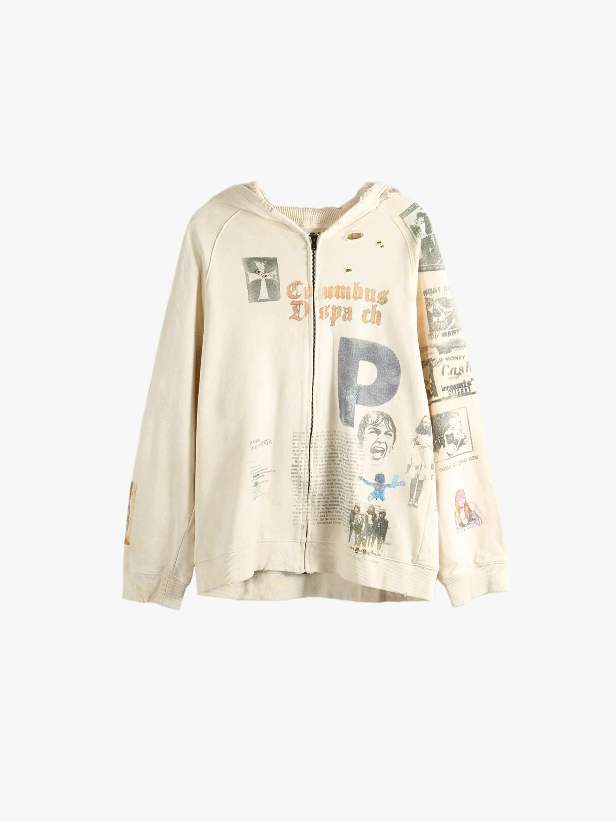SAITOS - Men Long Live Rock Zip Hoodie - Image 4
